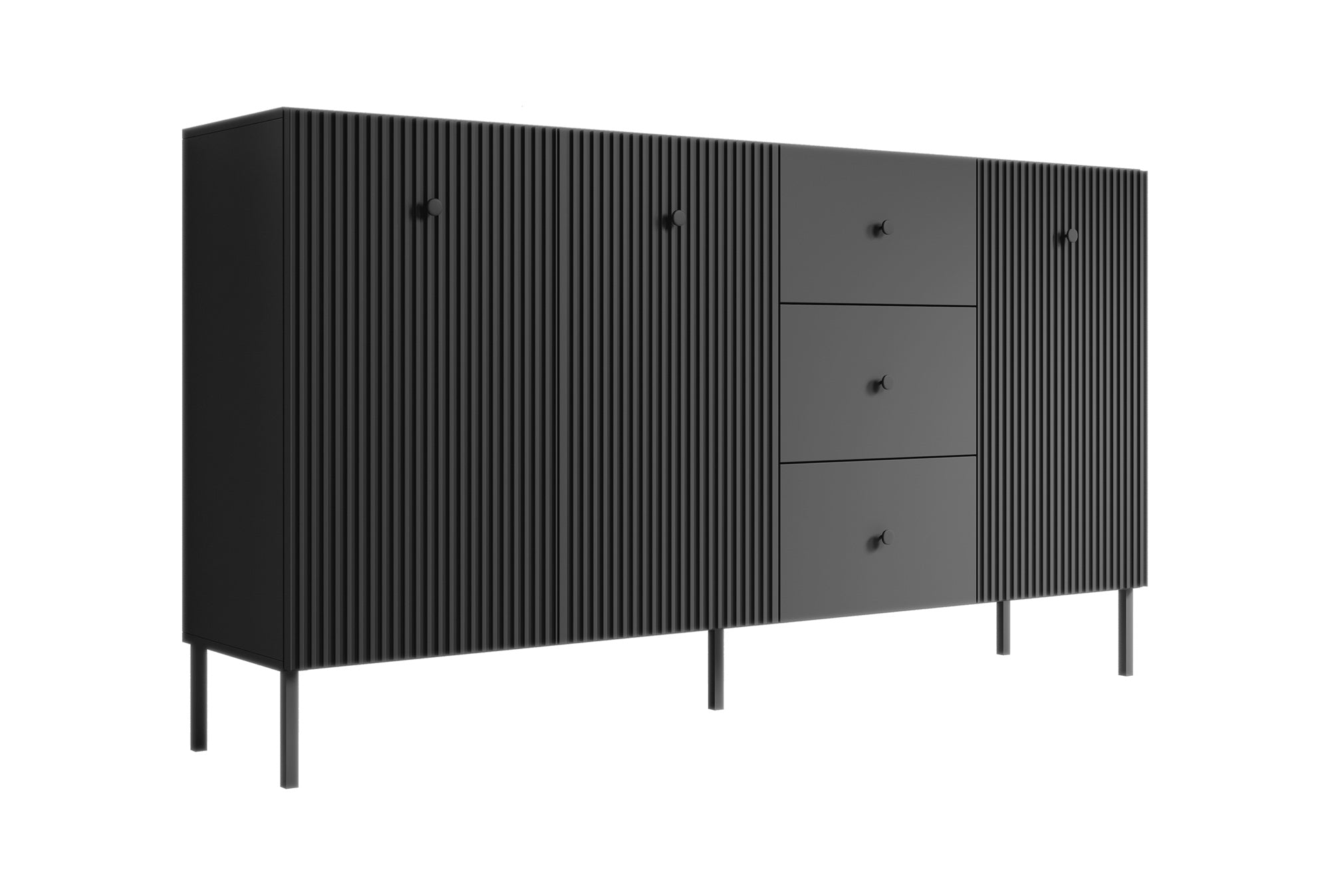 Vermont - Dressoir - Antraciet - 180x42x98 cm