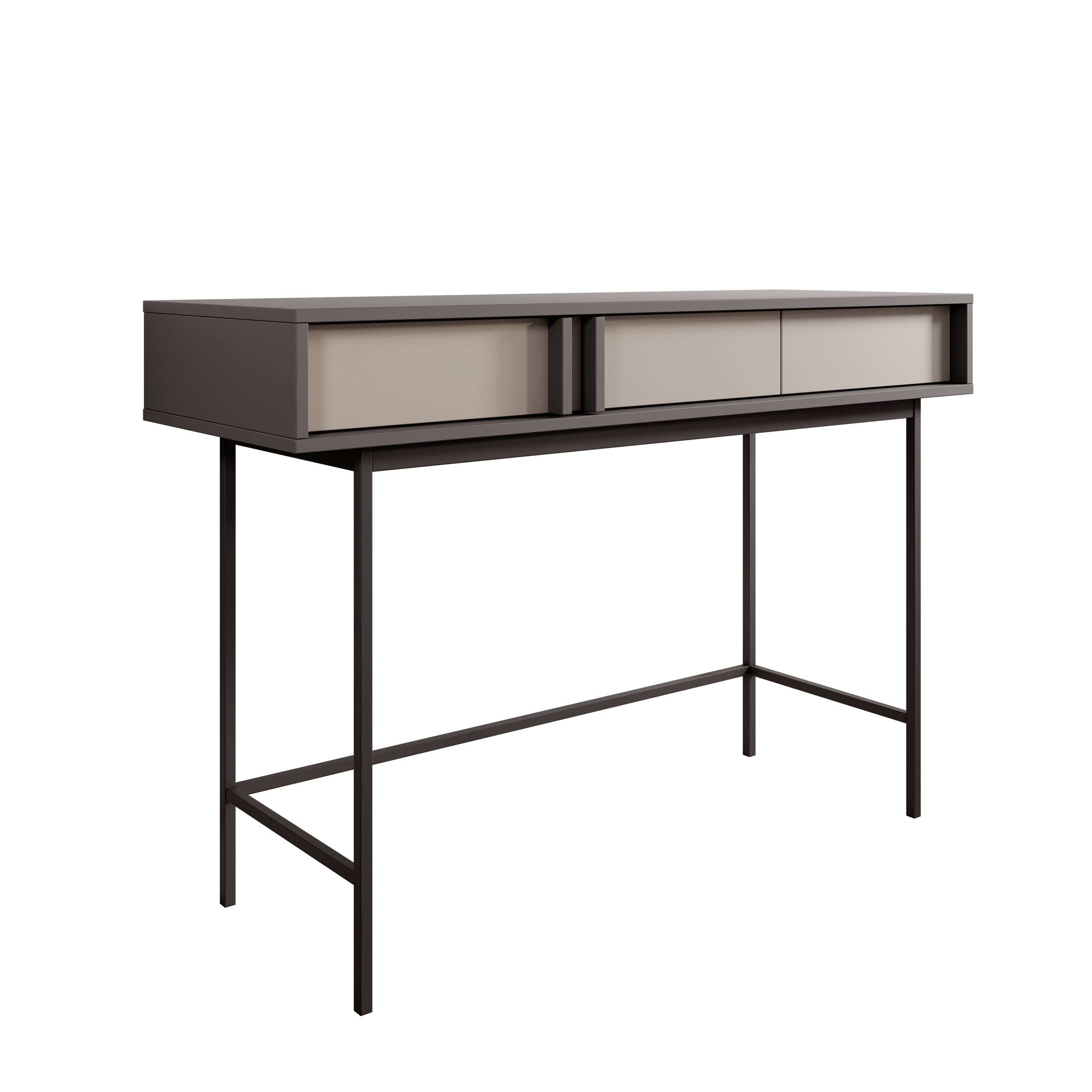 Antigo - Kaptafel - Beige/Antraciet - 123x43x83 cm