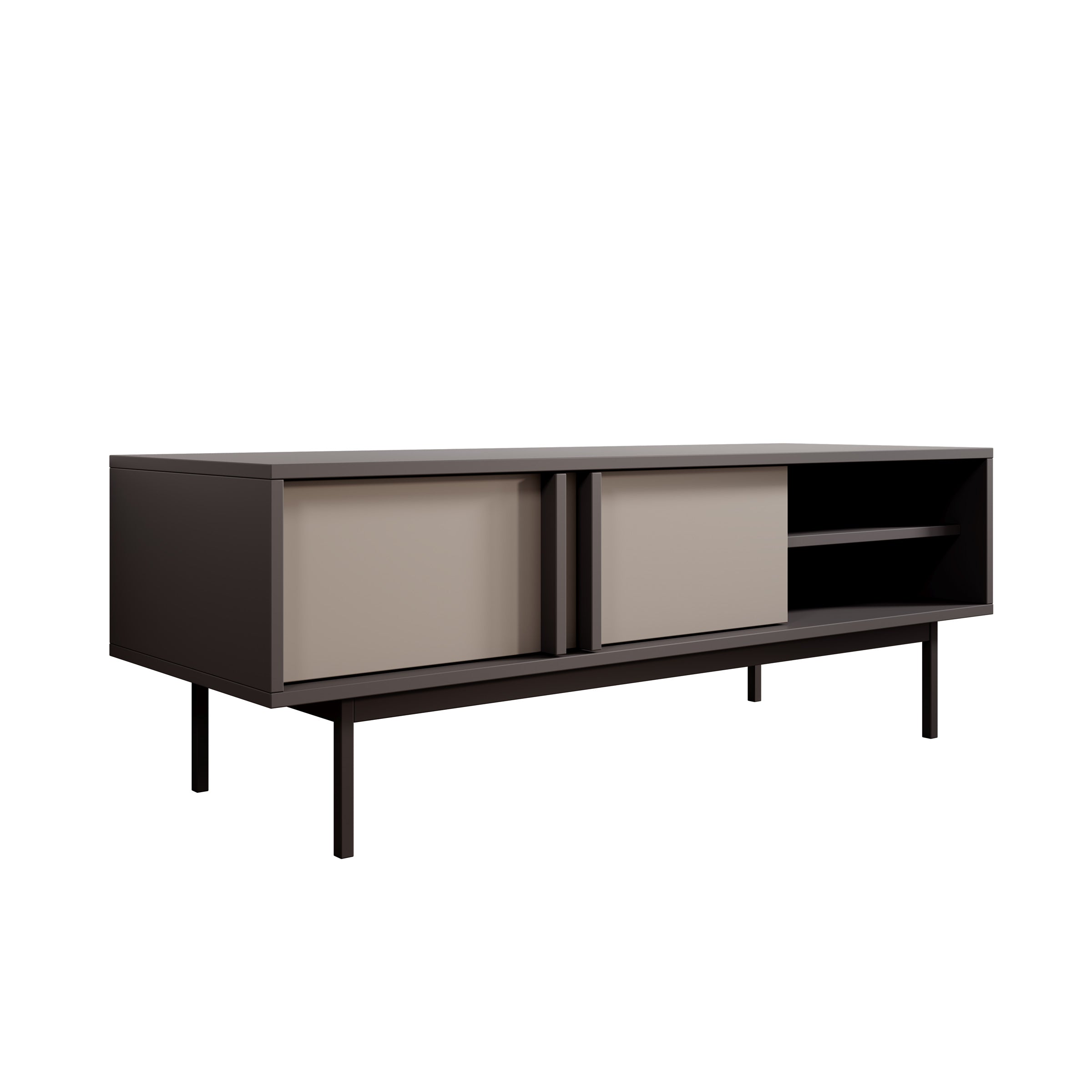 Antigo - TV-Meubel - Beige/Antraciet - 123x43x43 cm