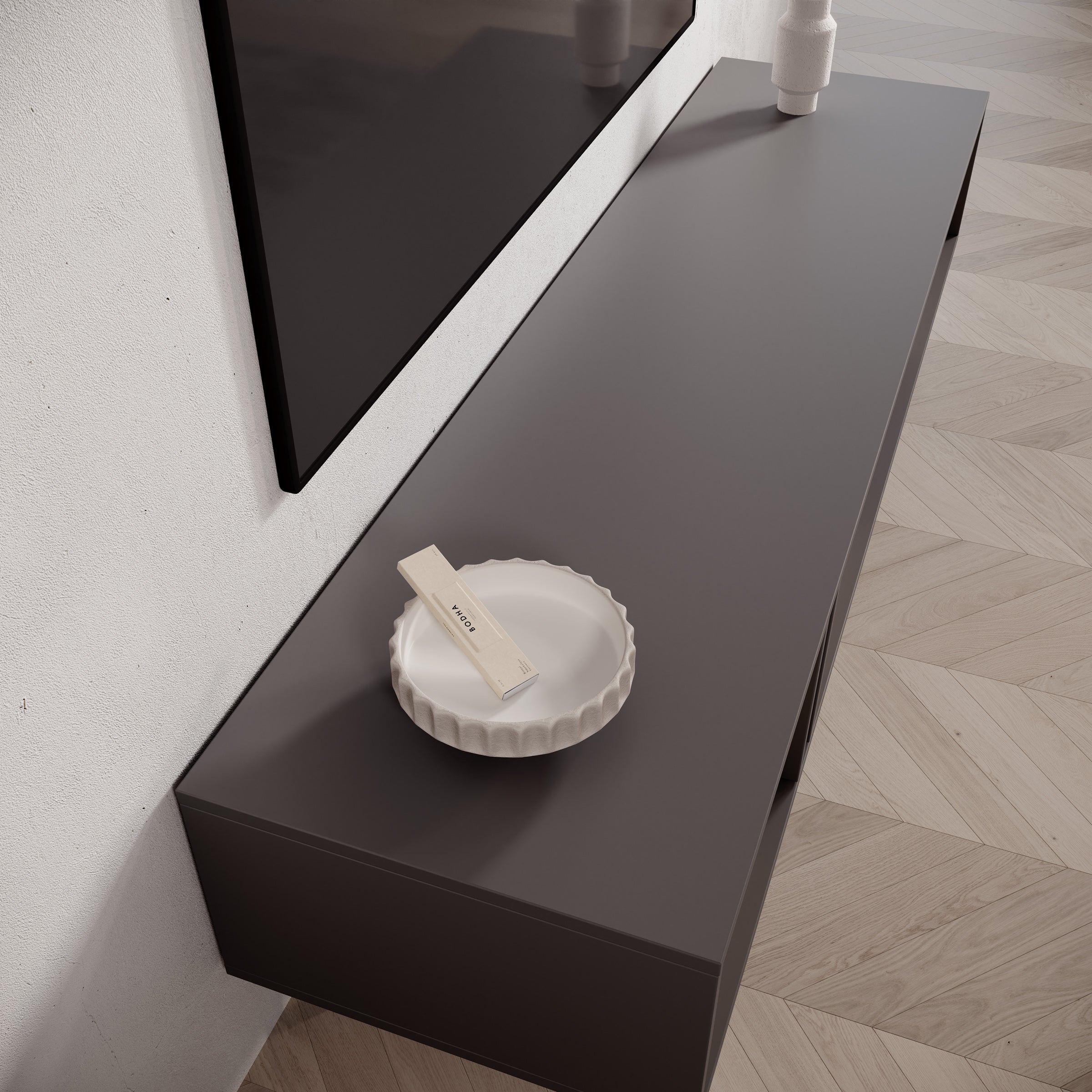 Antigo - TV-Meubel - Eiken/Antraciet - 163x43x43 cm