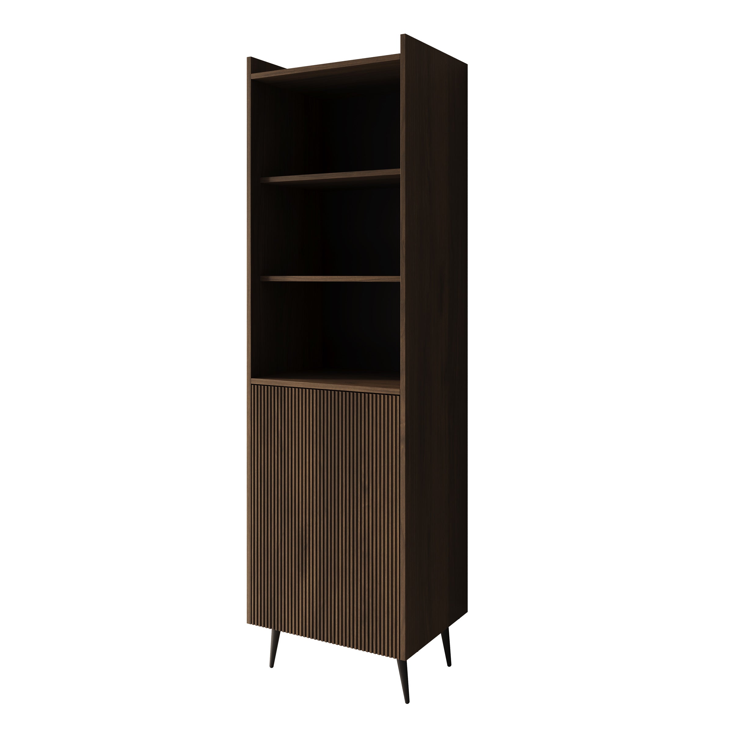Asty - Boekenkast - Donker eiken - 52x41x180 cm