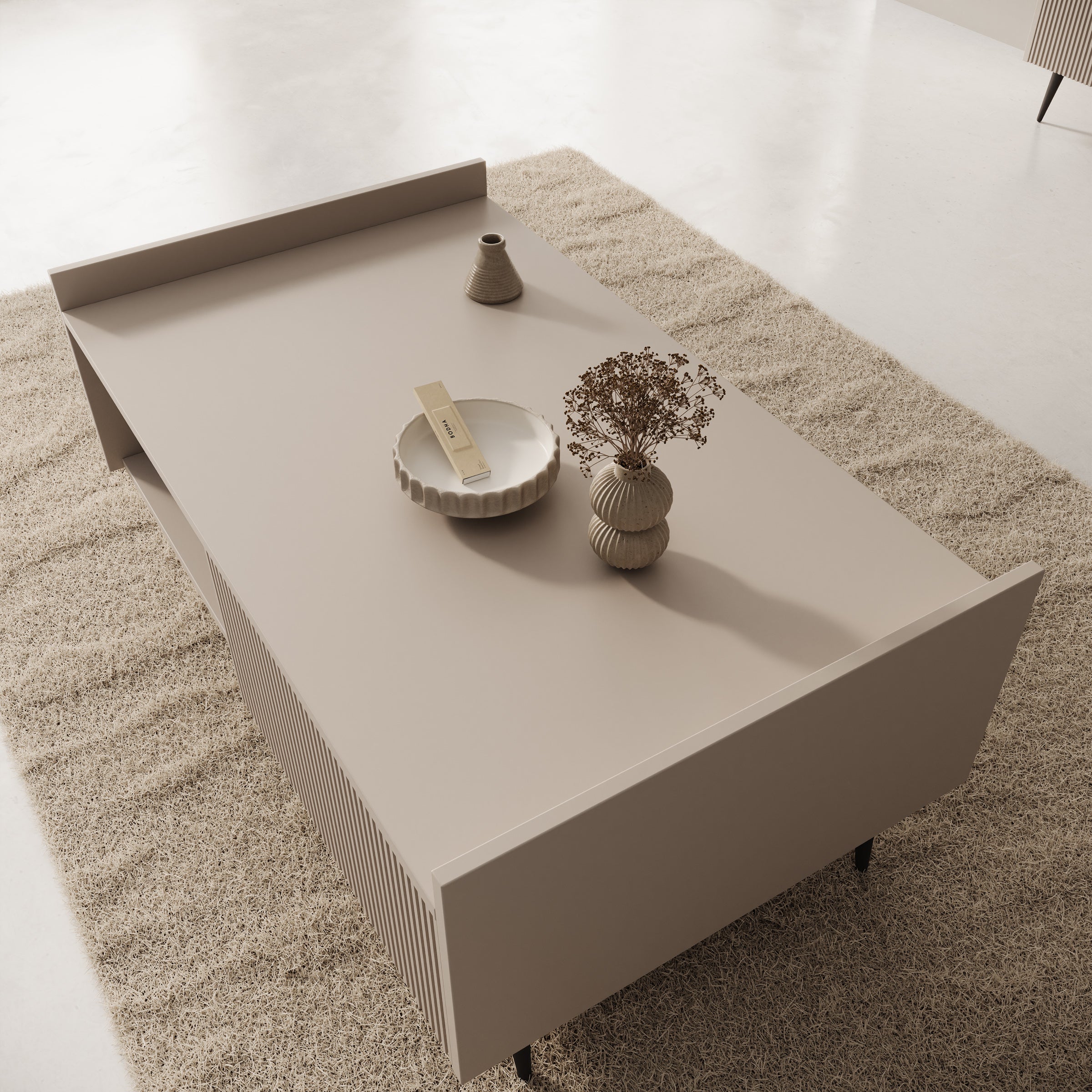 Asty - Salontafel - Beige - 100x60x45 cm