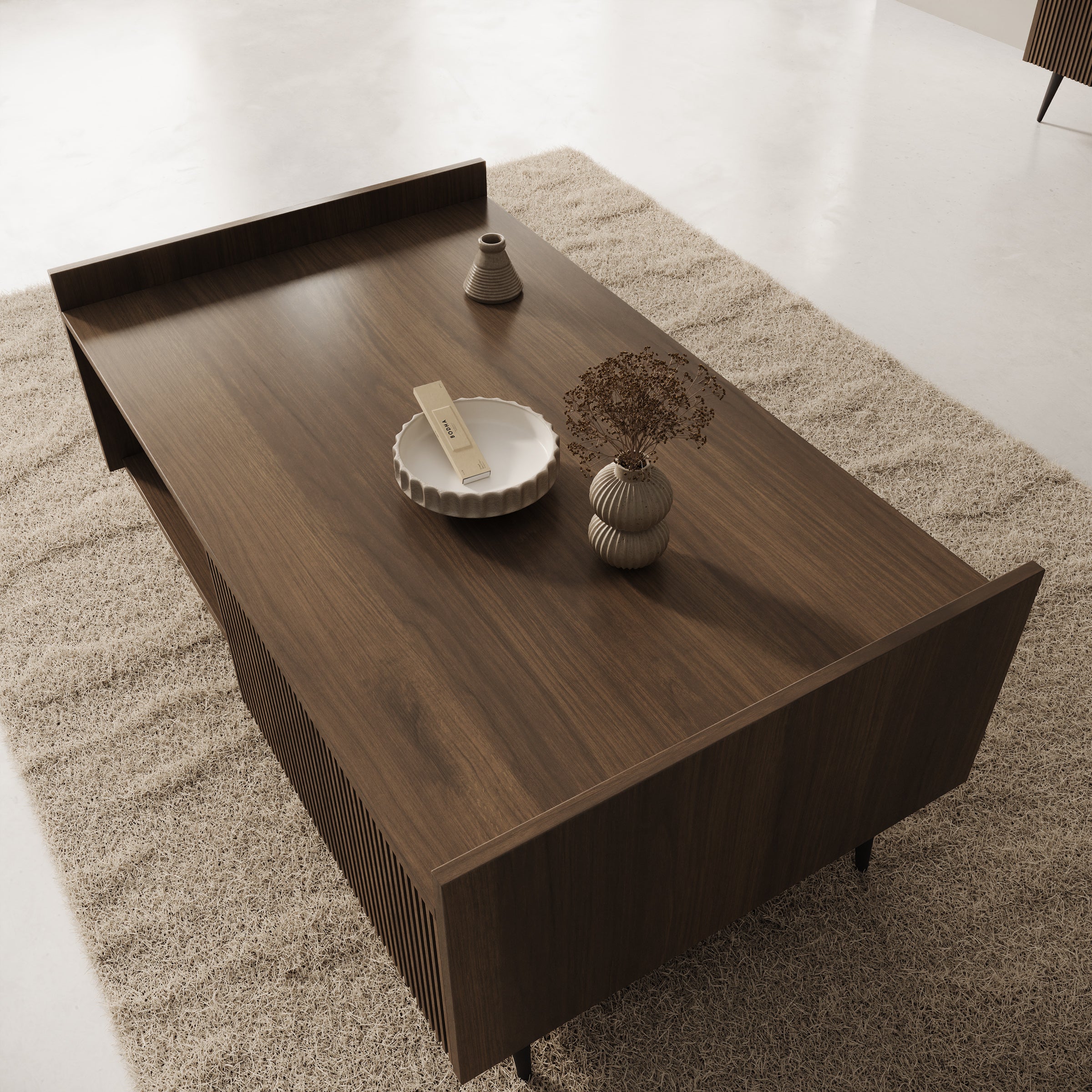 Asty - Salontafel - Donker eiken - 100x60x45 cm