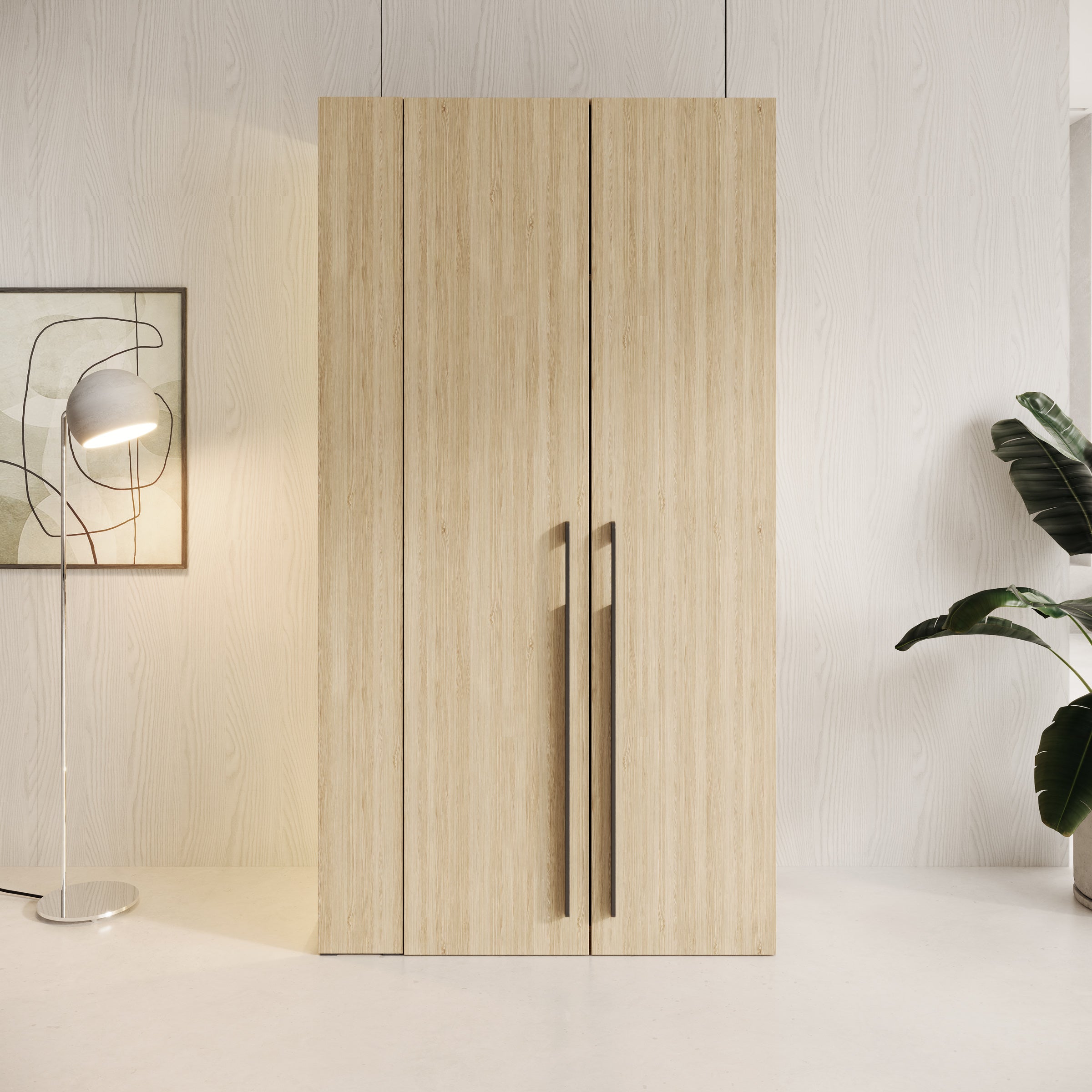 Barbuda - Kledingkast 2 deuren - Eiken - 111x58x208 cm