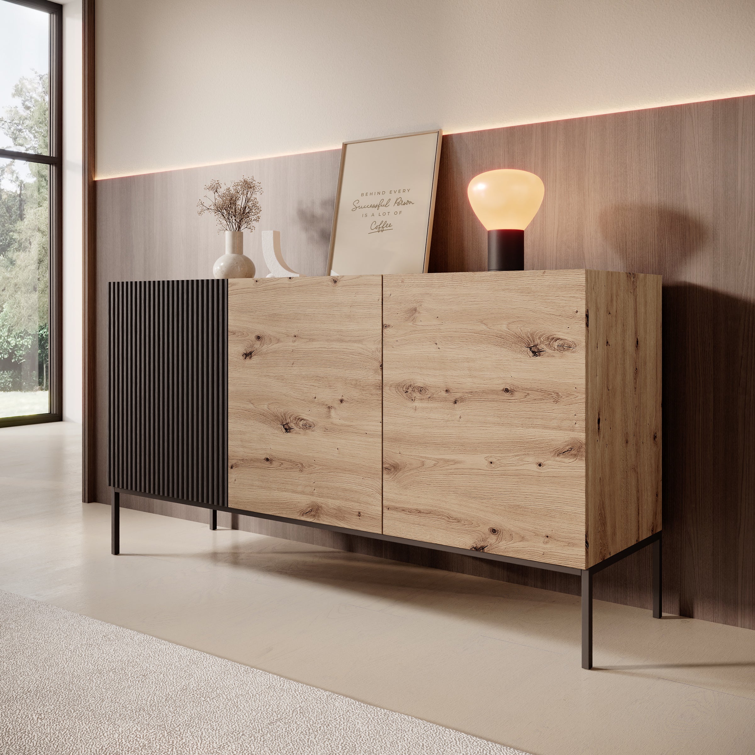 eiken dressoir modern Modern Design Dressoir Eiken | Leon