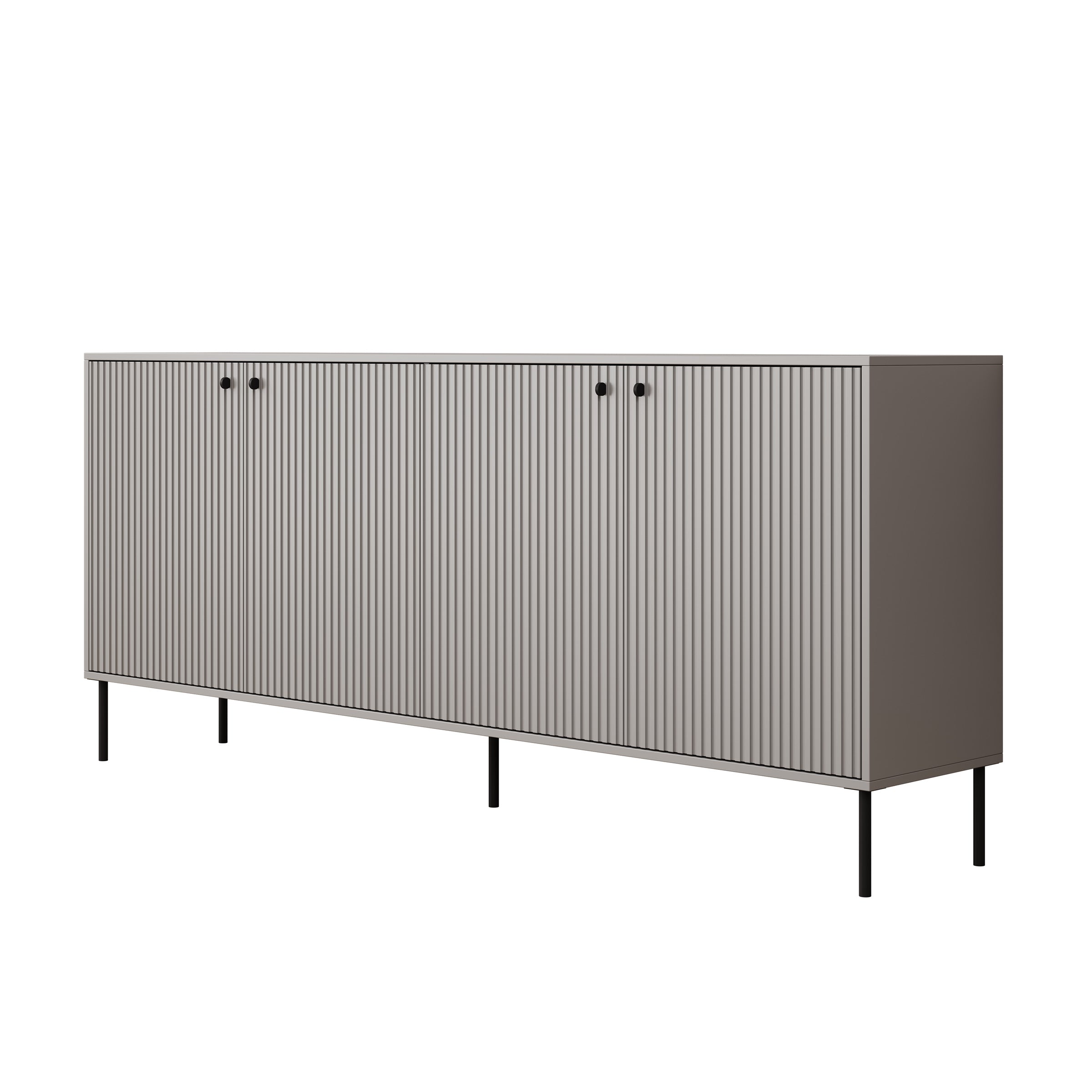 Ilux - Dressoir - Grijs - 207x41x89 cm