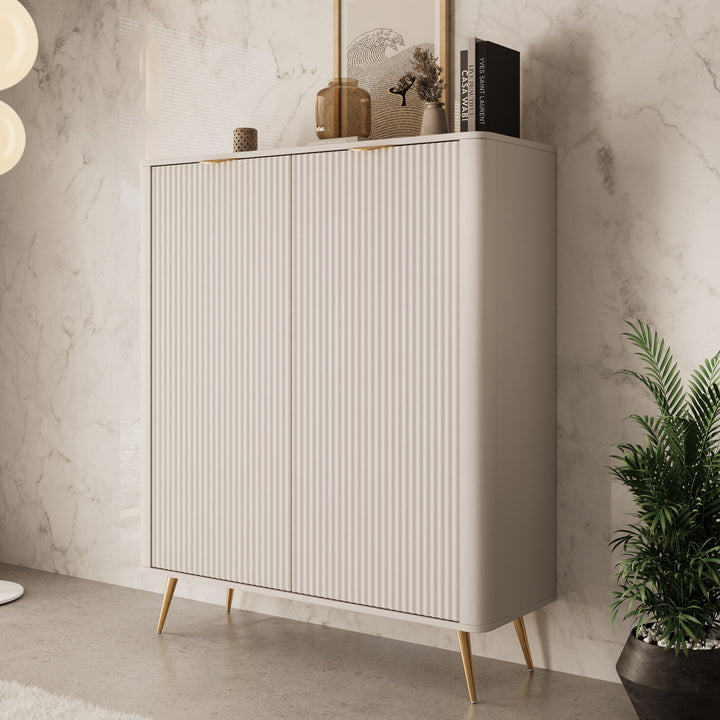 Lima - Dressoir - Beige - 113x38x134 cm