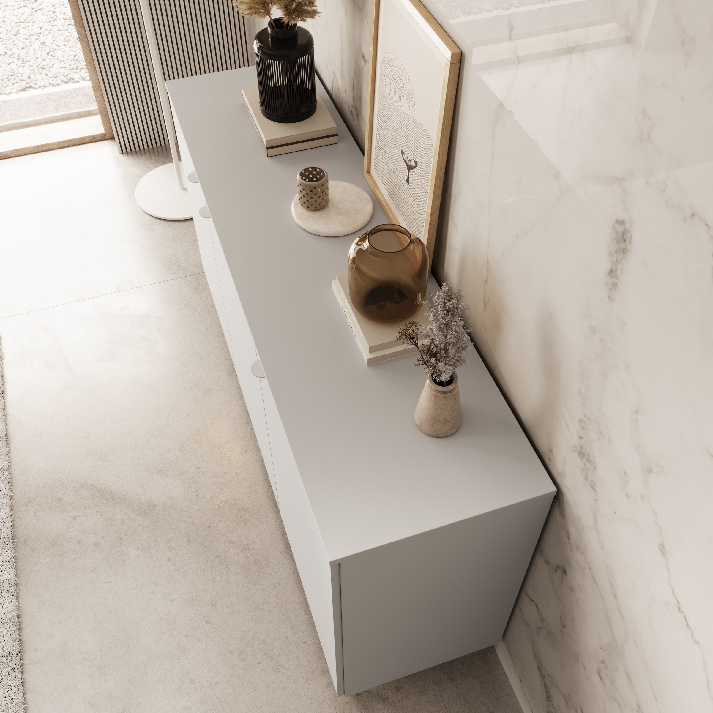 Malvare - Dressoir - Wit - 150x41x80 cm