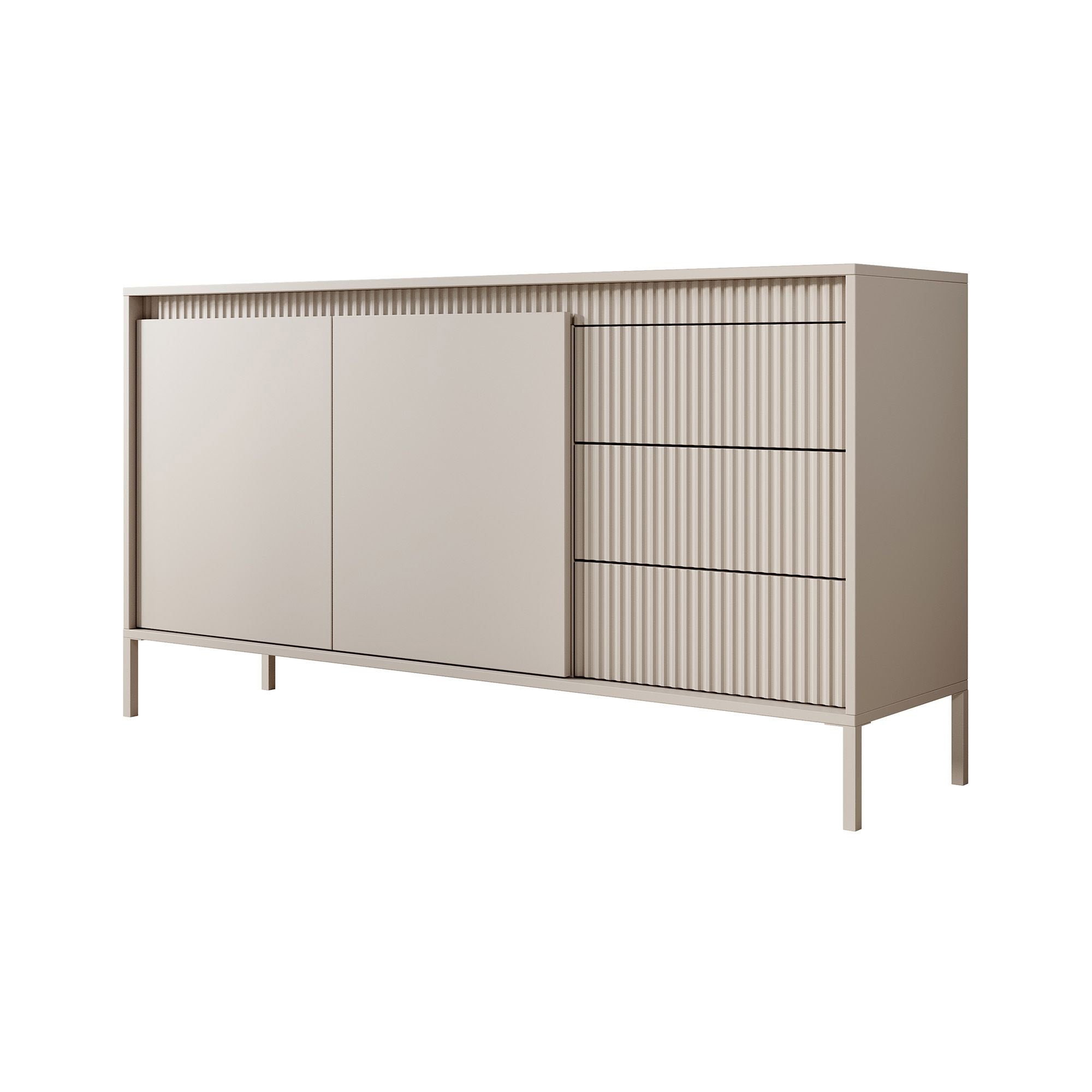 Saran - Dressoir - Beige - 154x40x81 cm