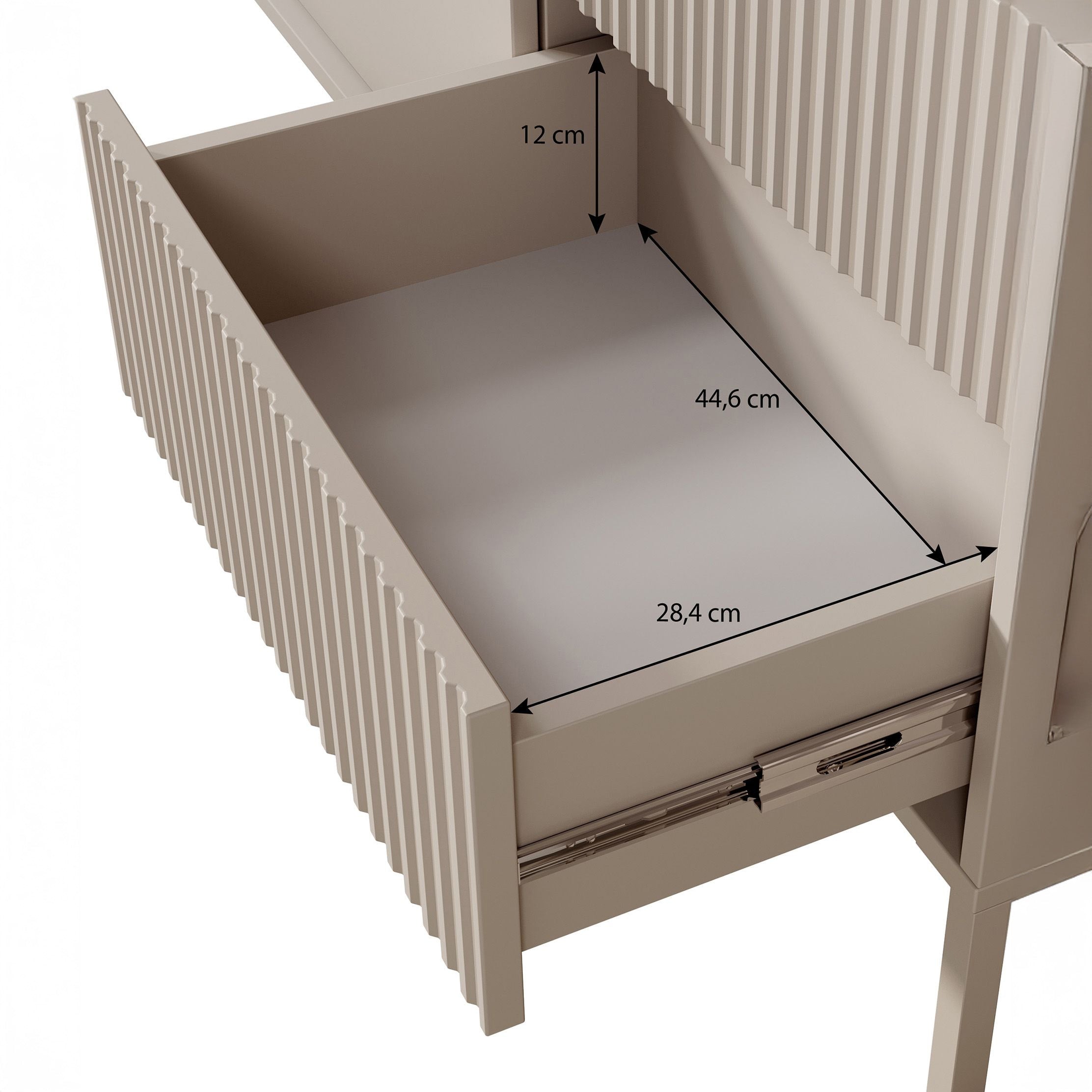 Saran - Dressoir - Beige - 154x40x81 cm
