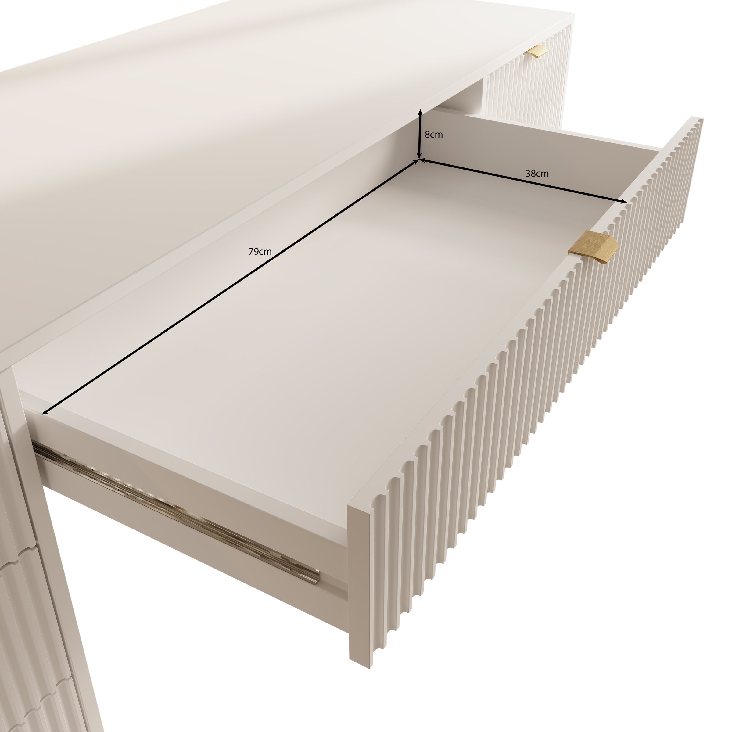 Tavares 2 - Bureau - Zwart - 154x55 cm