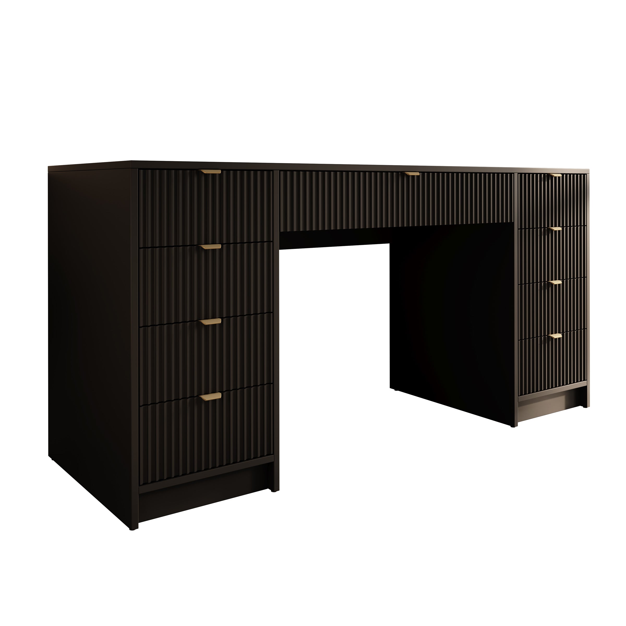Tavares 2 - Bureau - Zwart - 154x55 cm