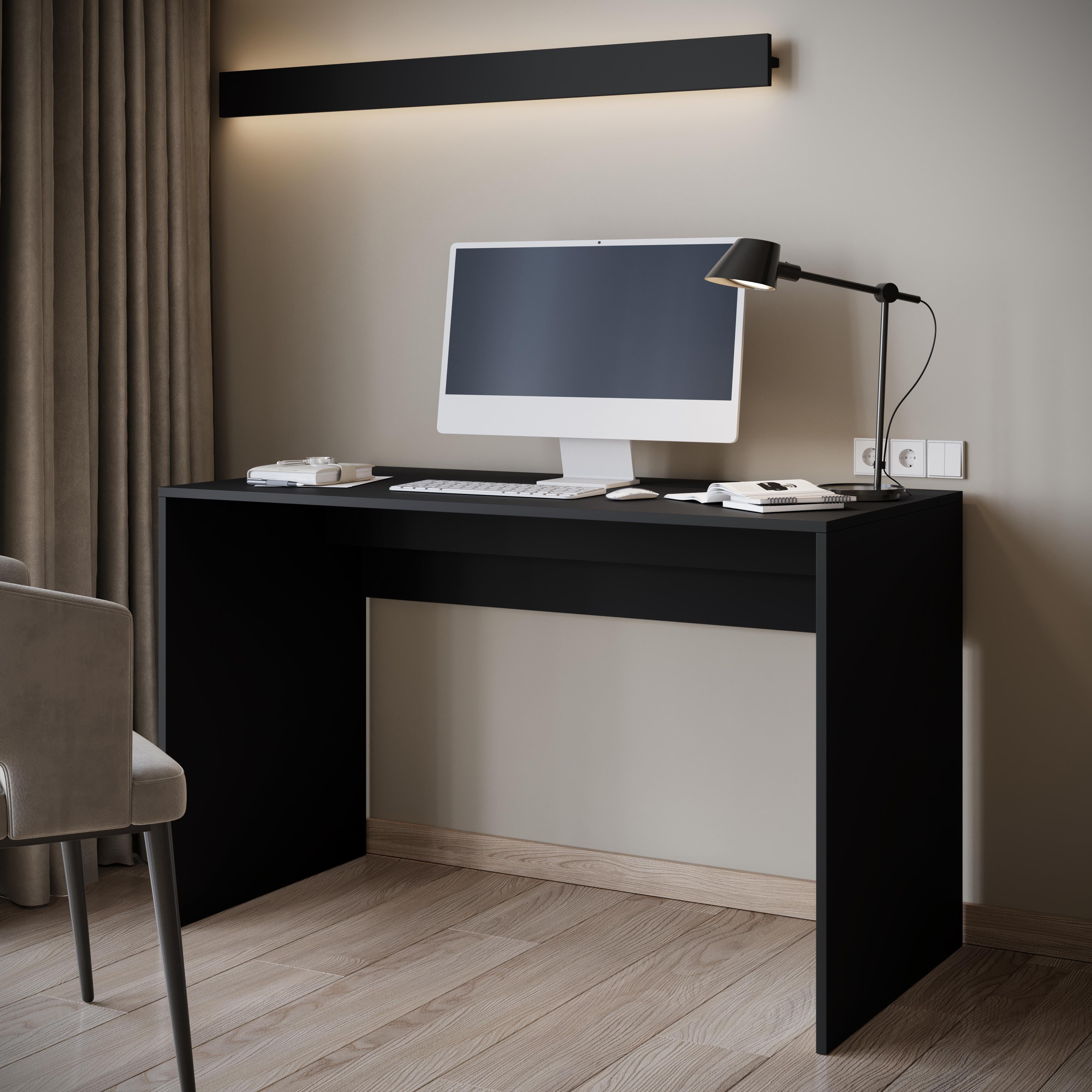 Nyon - Bureau - Zwart - 120x60 cm