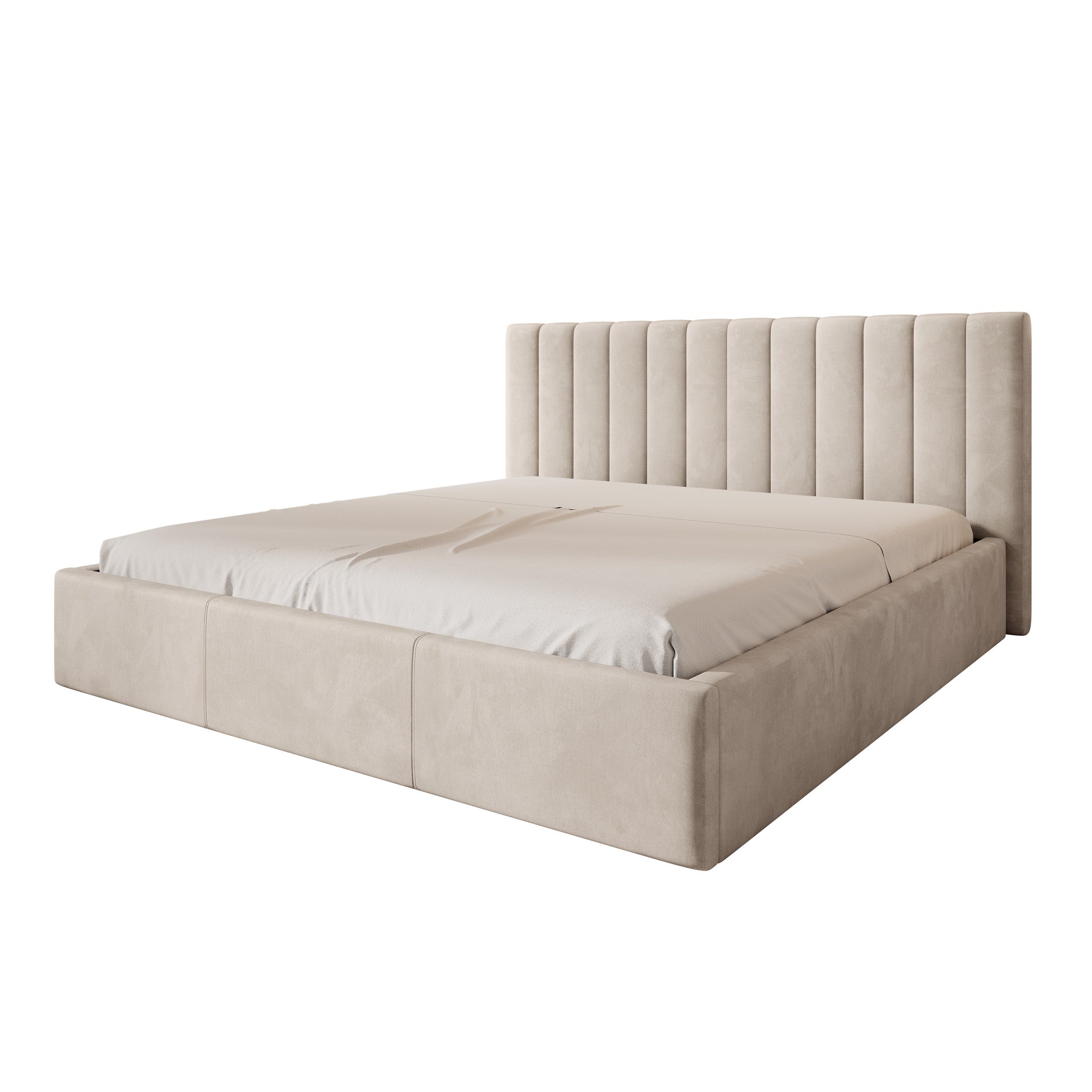 Chief - Tweepersoonsbed - Velvet beige - 200x200 cm