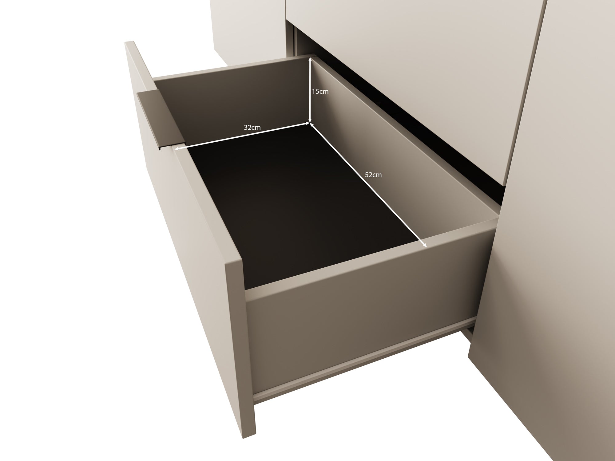 Ankara 2 - Dressoir - Beige - 180x42x90 cm