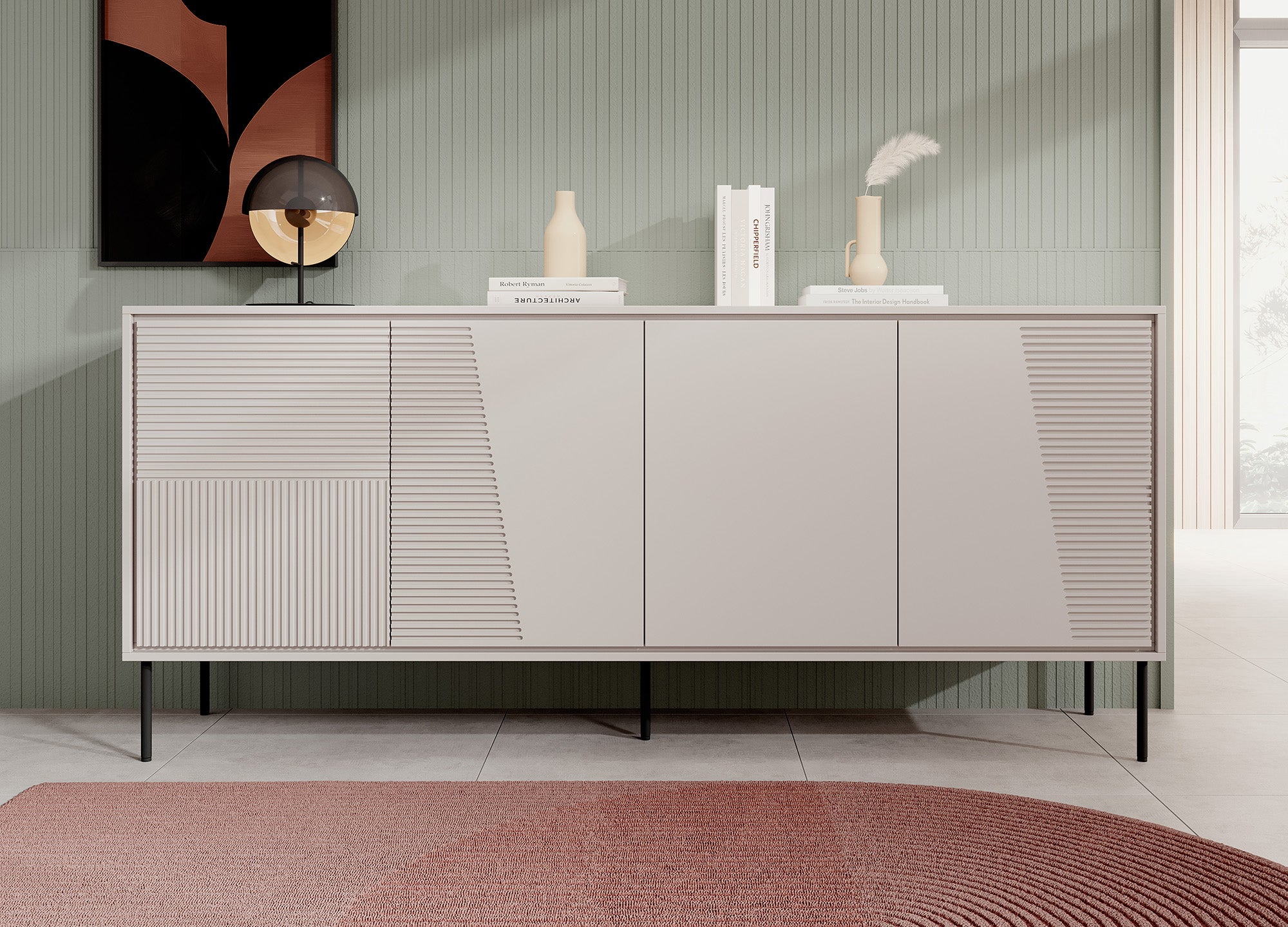 Blanes - Dressoir - Beige - 200x45x88 cm