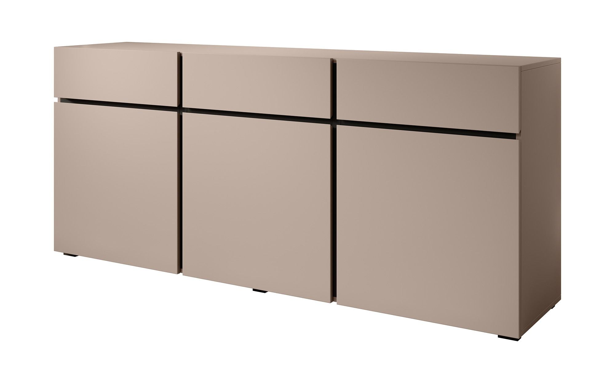 Cainan - Dressoir - Beige/zwart - 180x40x78 cm