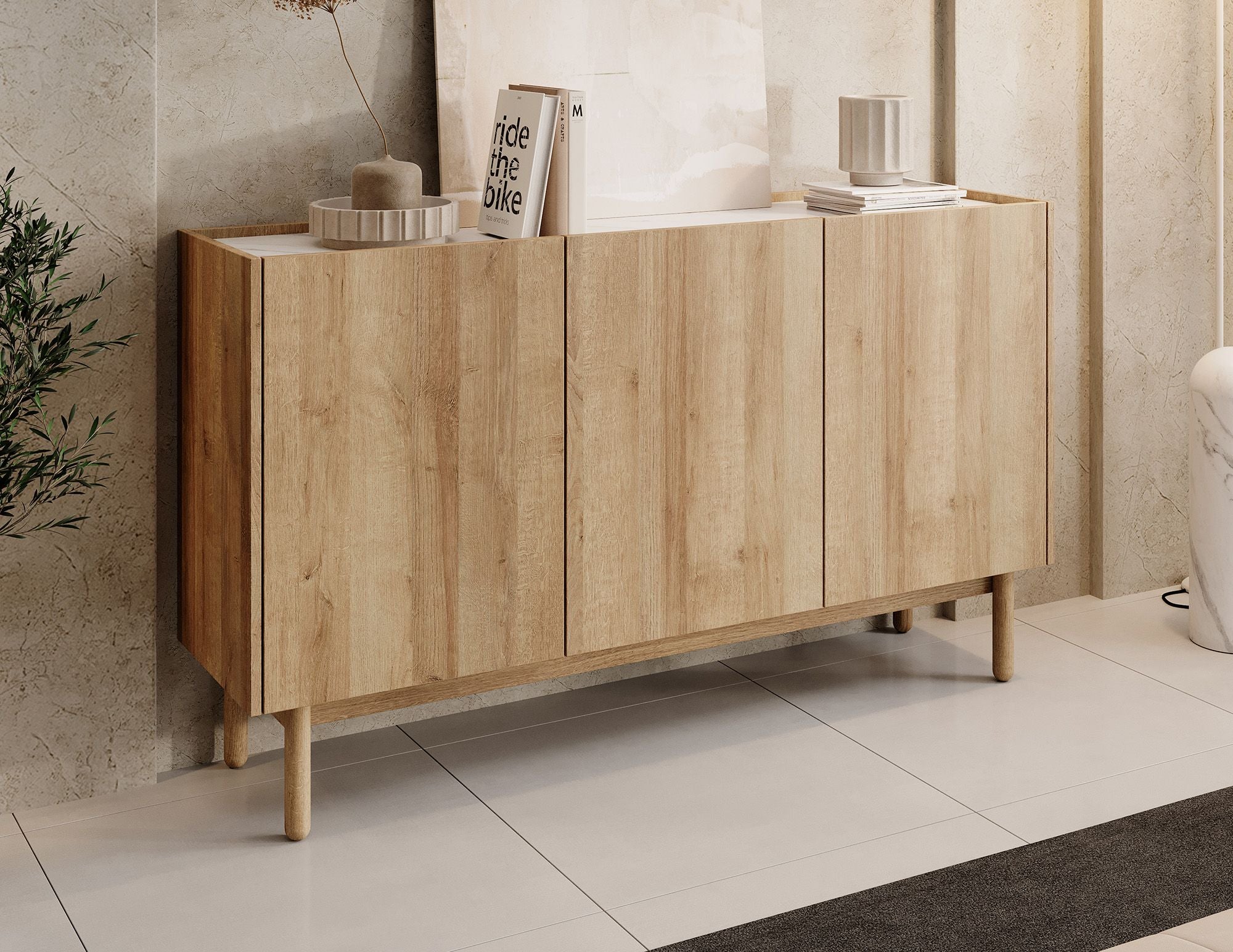 Cayenne 2 - Dressoir - Eiken - 144x37x83 cm