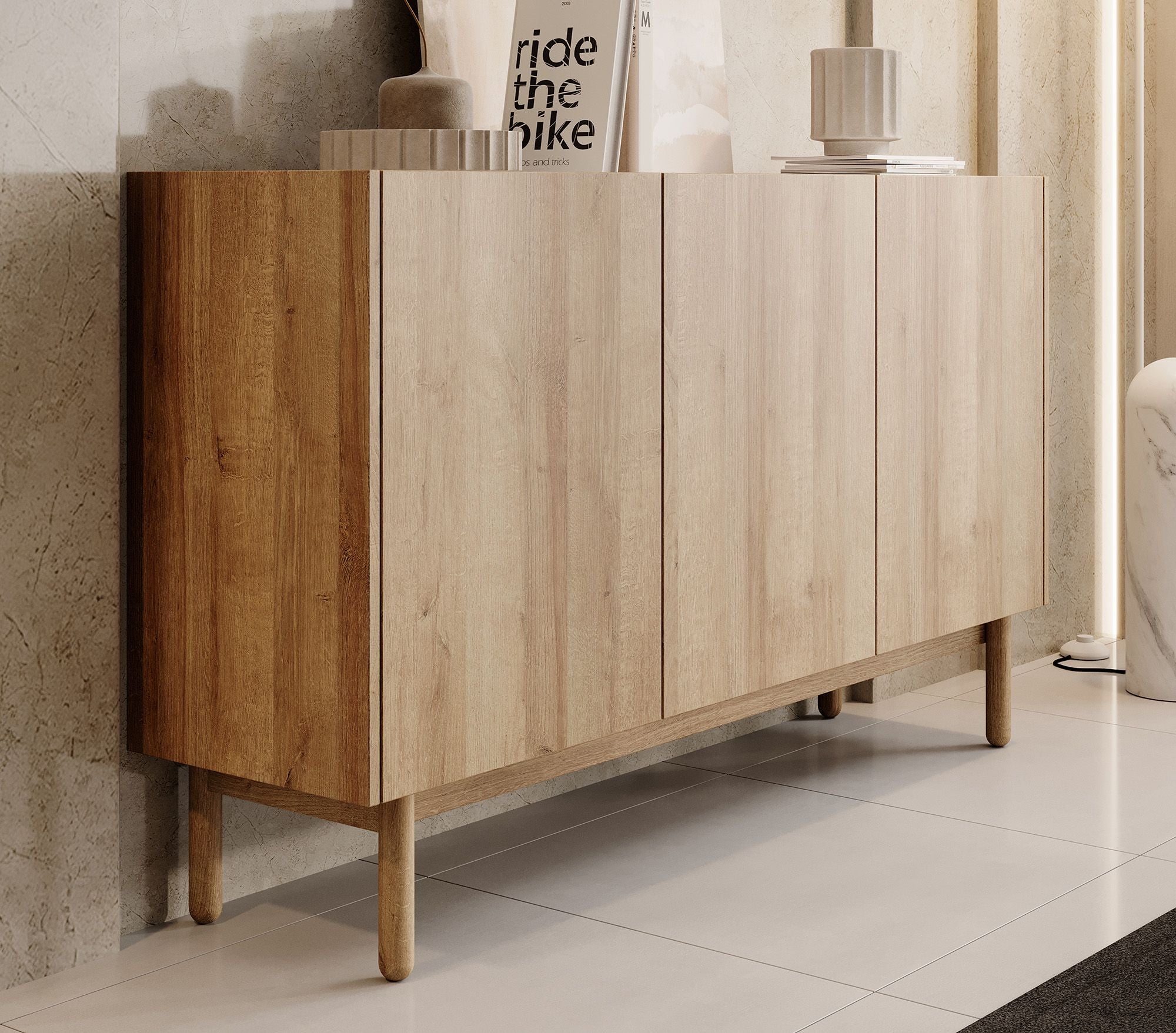 Cayenne 2 - Dressoir - Eiken - 144x37x83 cm