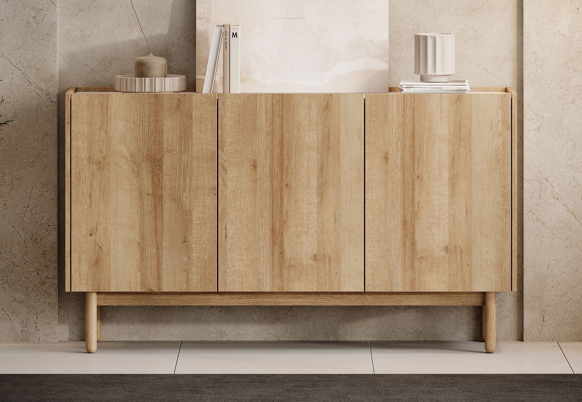 Cayenne 2 - Dressoir - Eiken - 144x37x83 cm