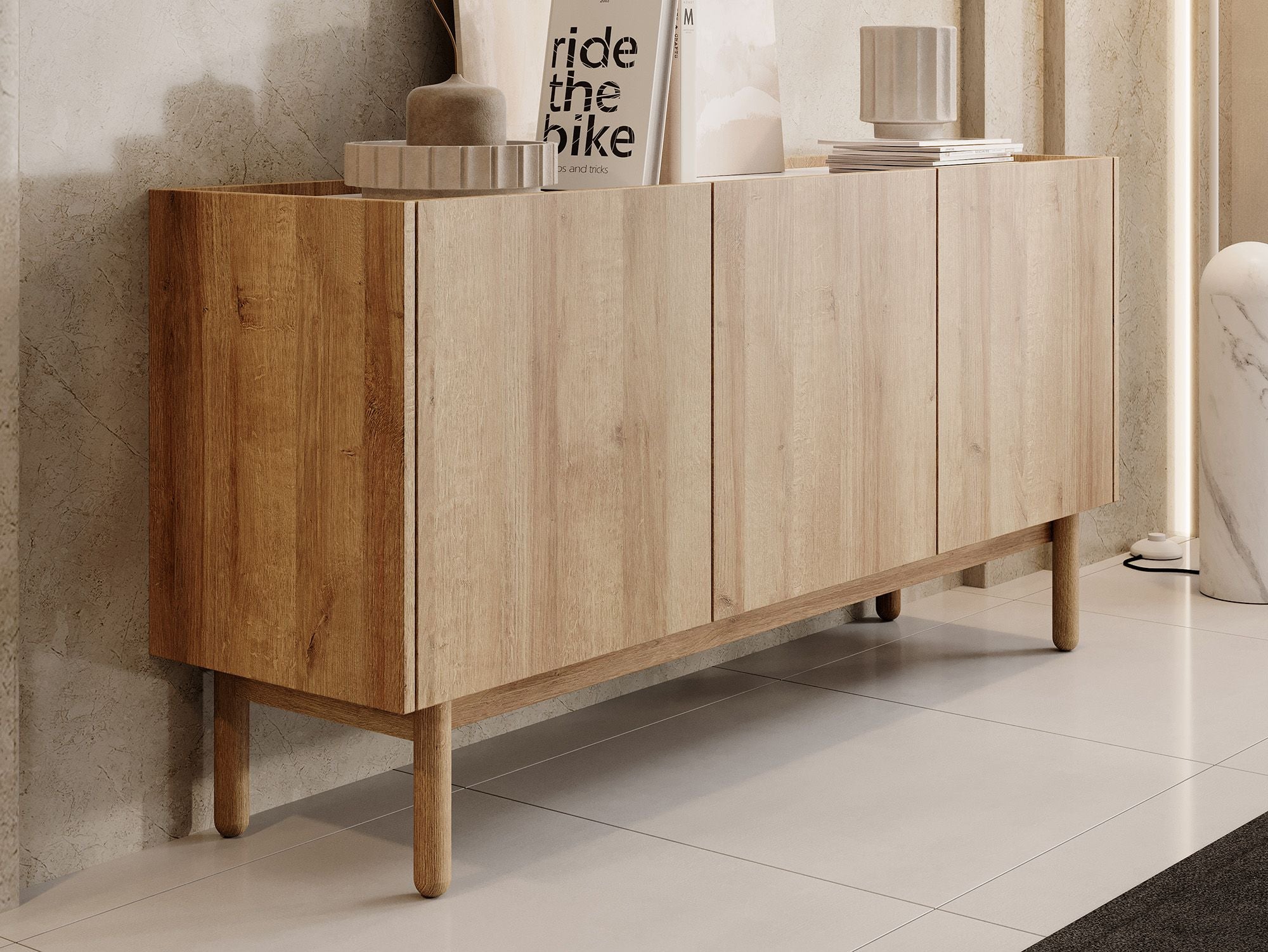 Cayenne - Dressoir - Eiken - 144x37x68 cm