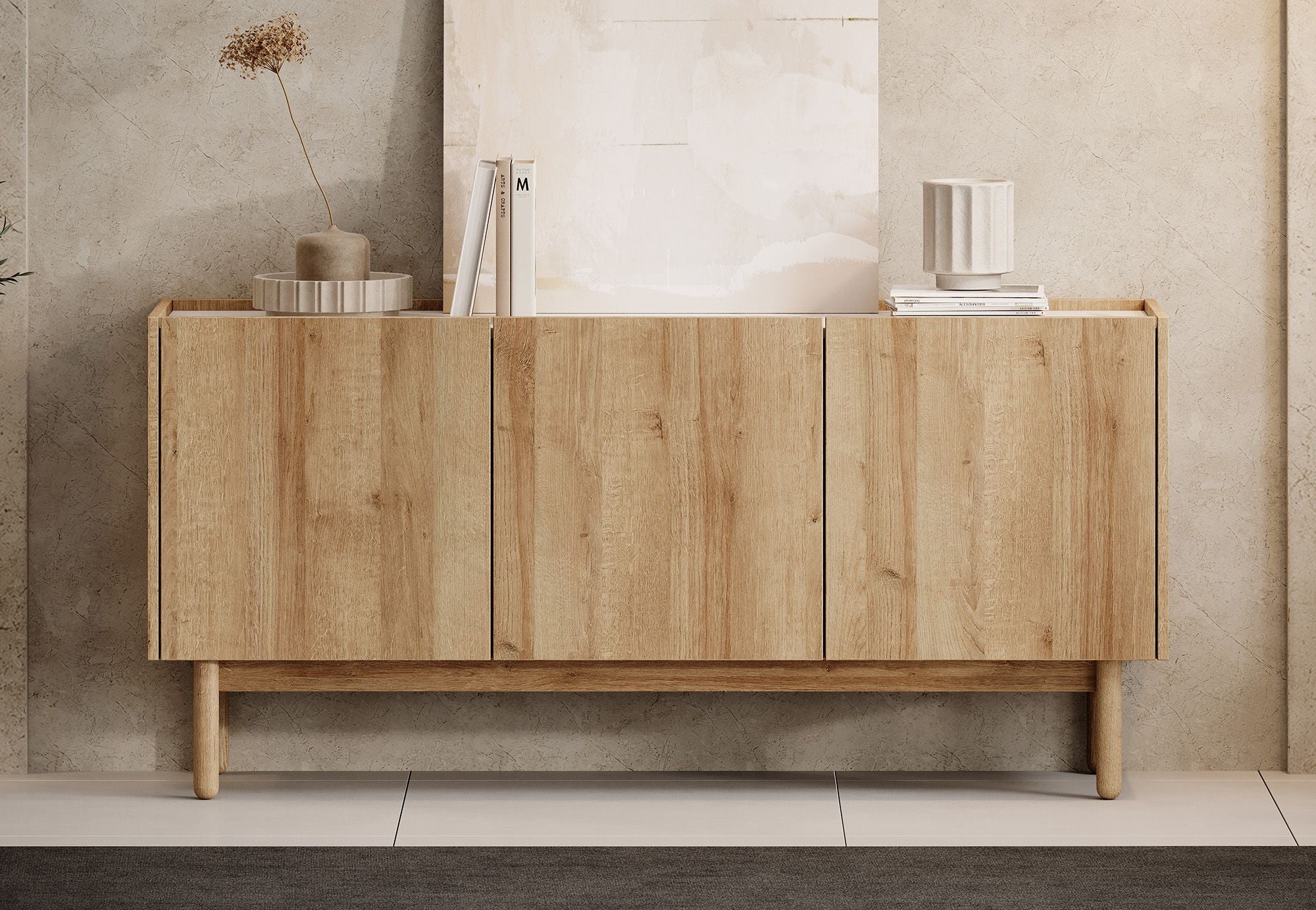 Cayenne - Dressoir - Eiken - 144x37x68 cm