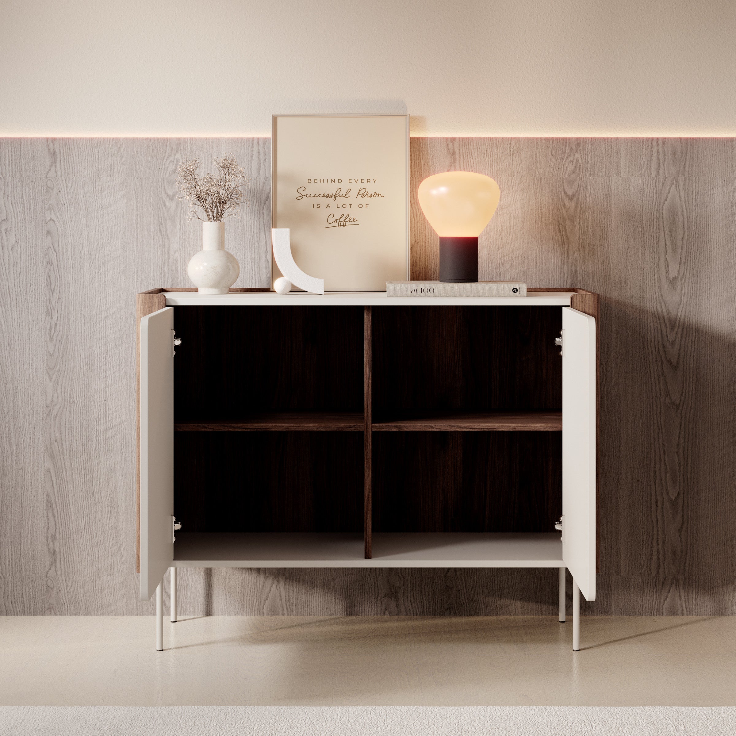 Lux - Dressoir - Beige - 105x39x82 cm