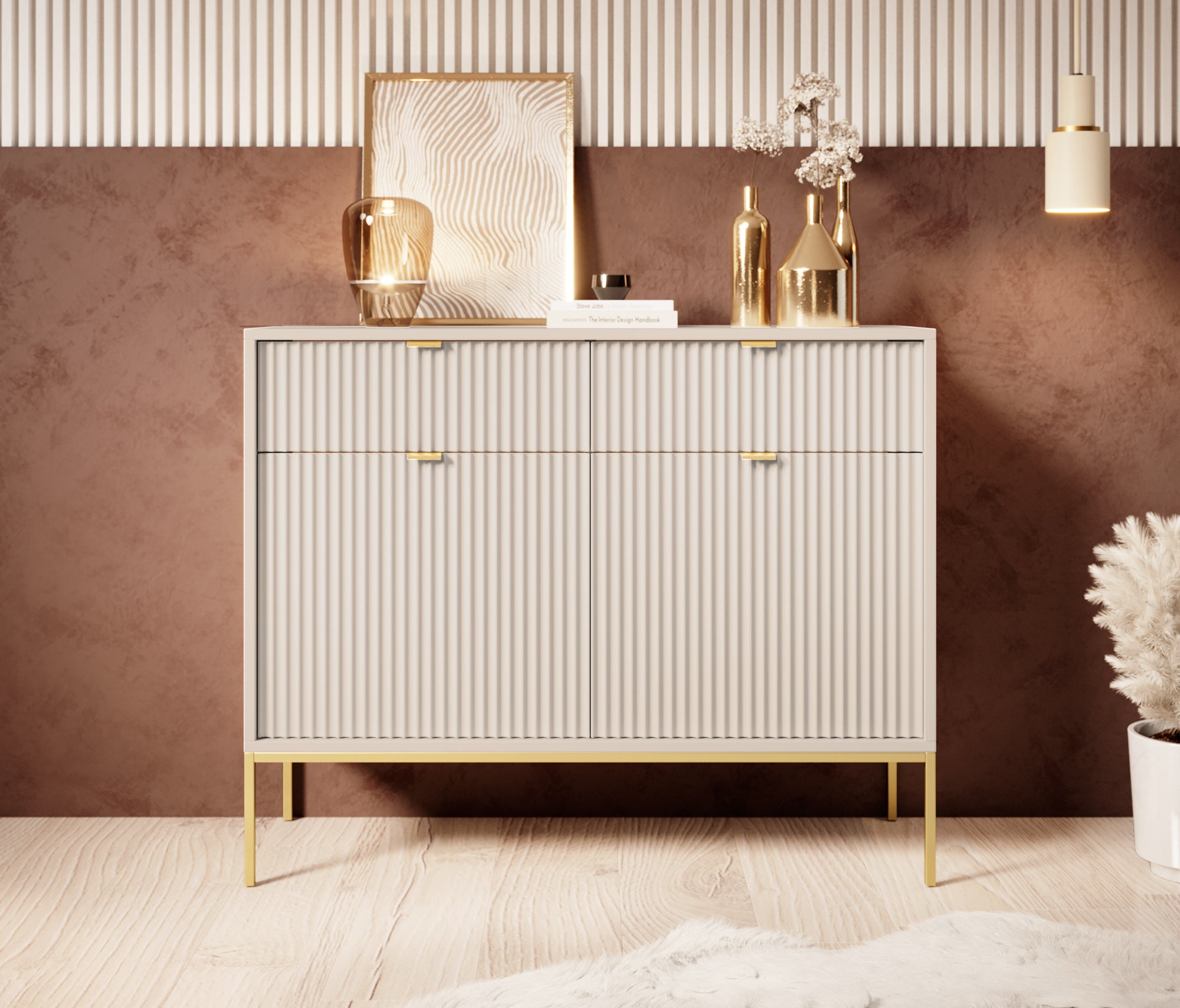 Navil 2 - Dressoir - Beige - 104x39x83 cm