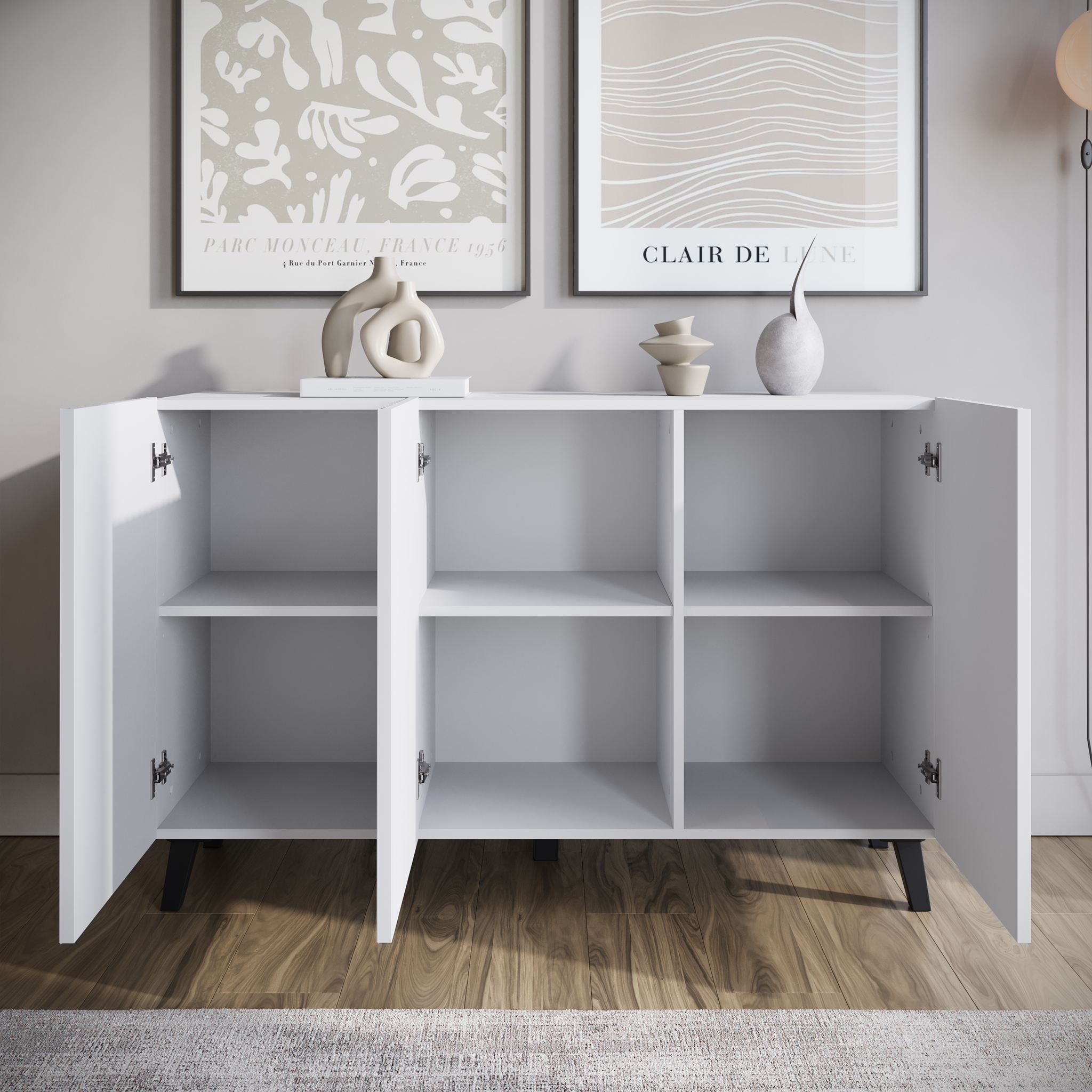 Pulse 3 - Dressoir - Wit - 120x39x76 cm