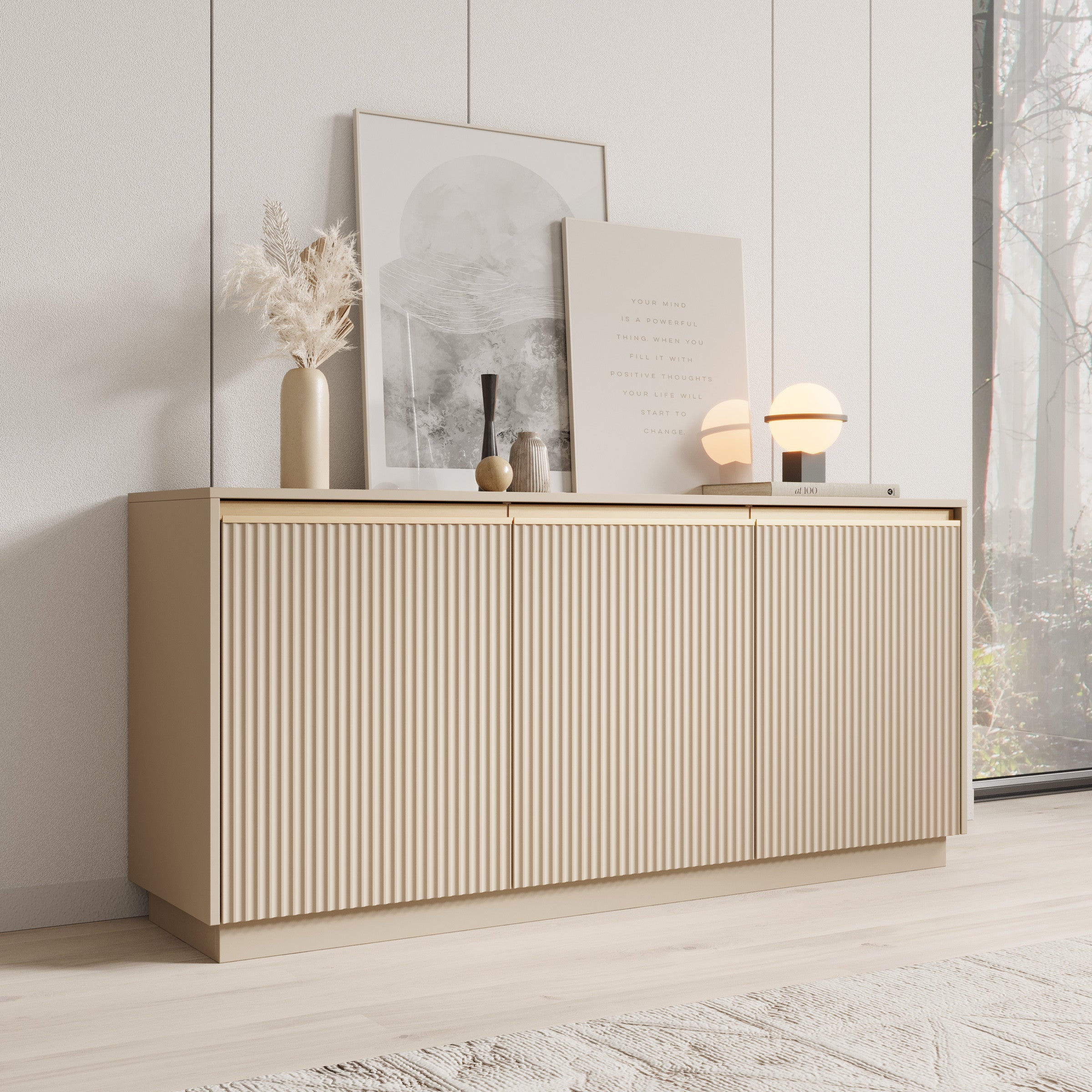 dressoir beige Remy - Dressoir - Beige