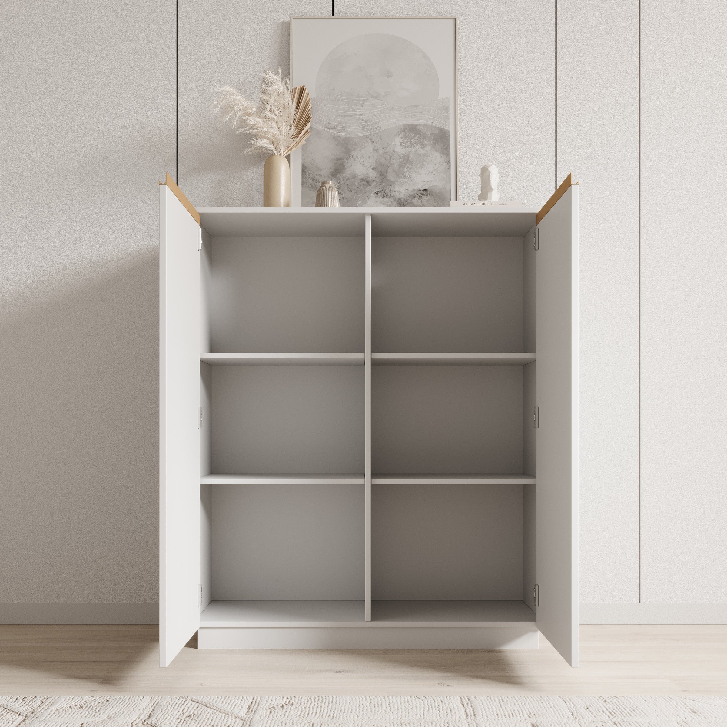 Remy 2 - Dressoir - Wit - 104x39x127 cm