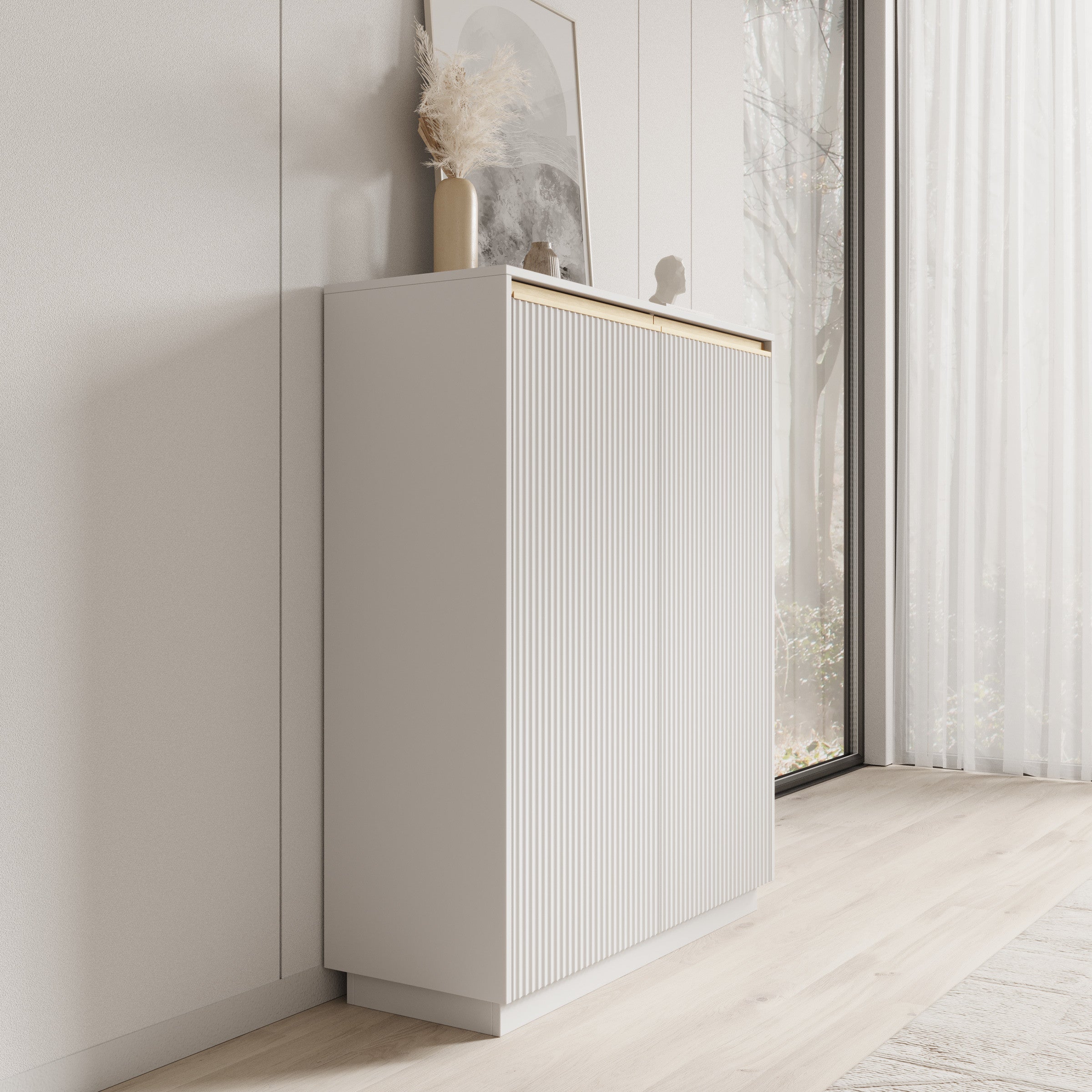 Remy 2 - Dressoir - Wit - 104x39x127 cm