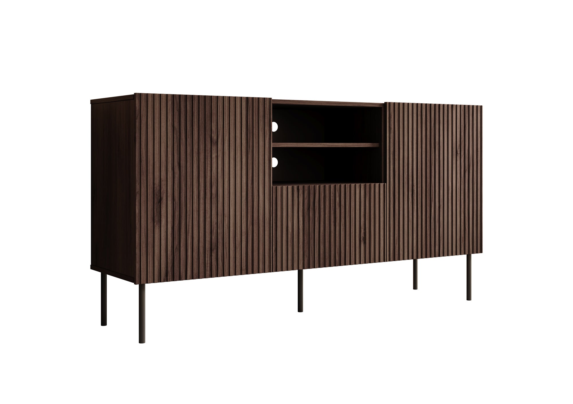 Tartagal - Dressoir - Donkerbruin/eiken - 150x42x81 cm