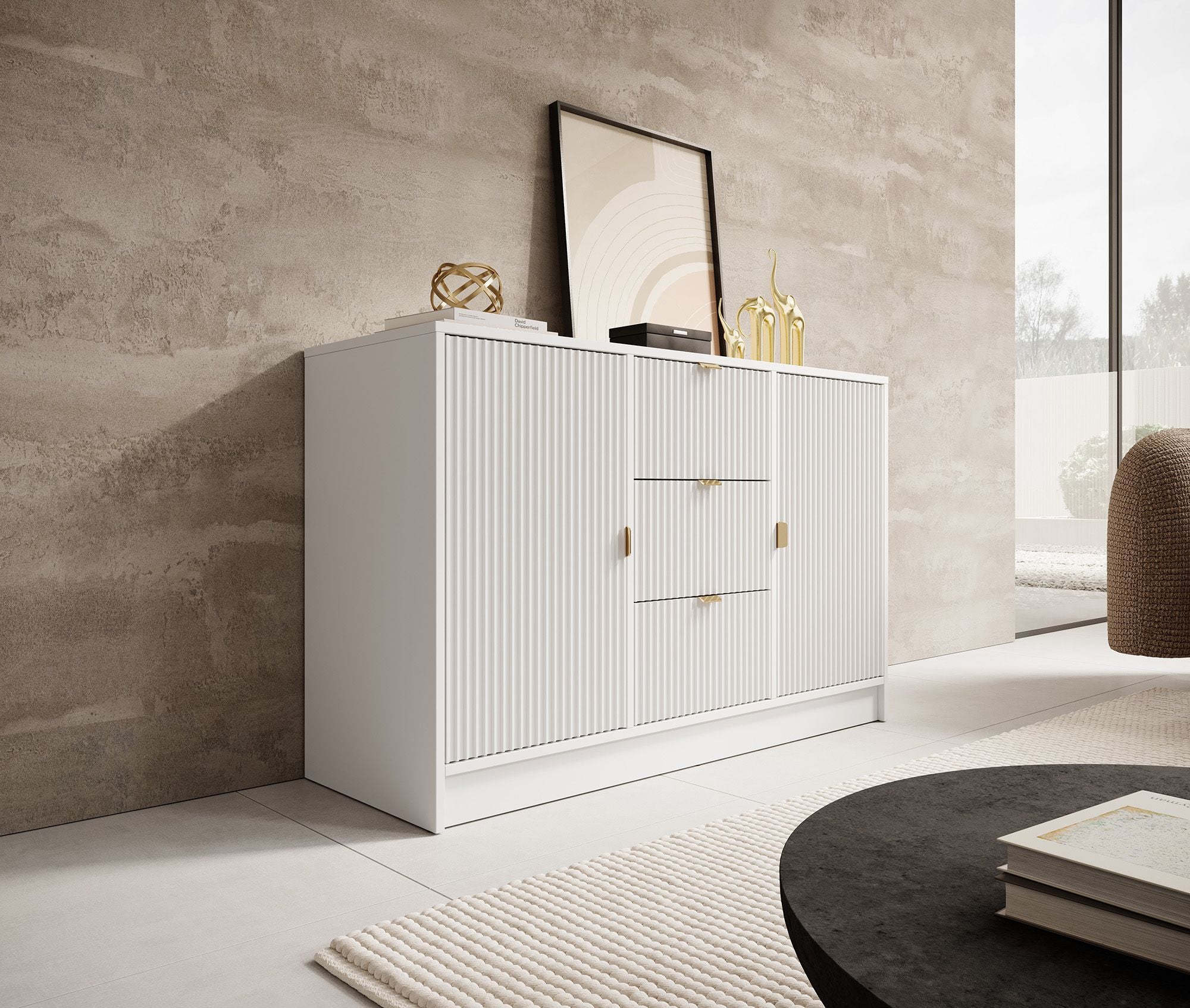 Tavares - Dressoir - Wit - 118x40x75 cm