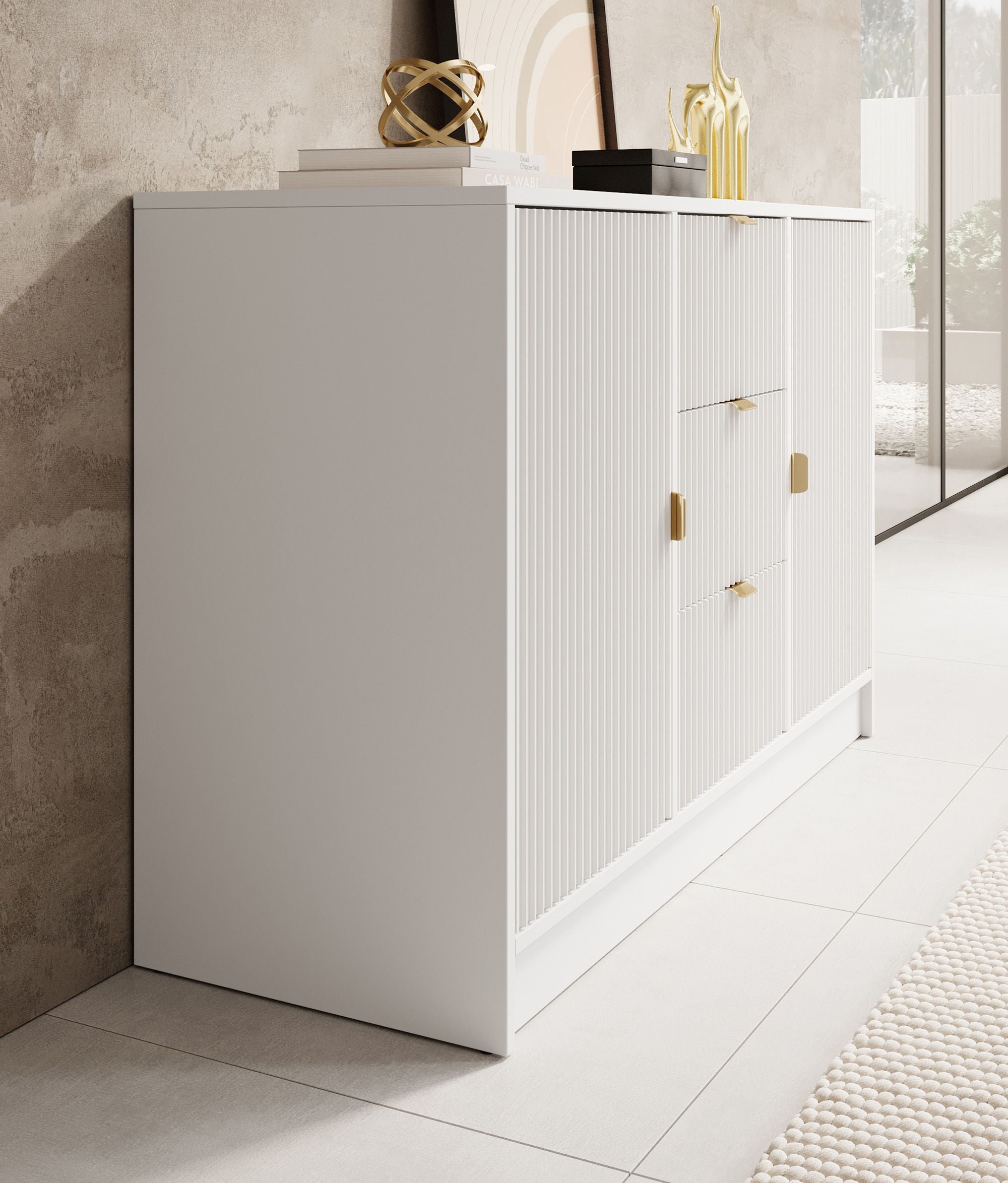 Tavares - Dressoir - Wit - 118x40x75 cm