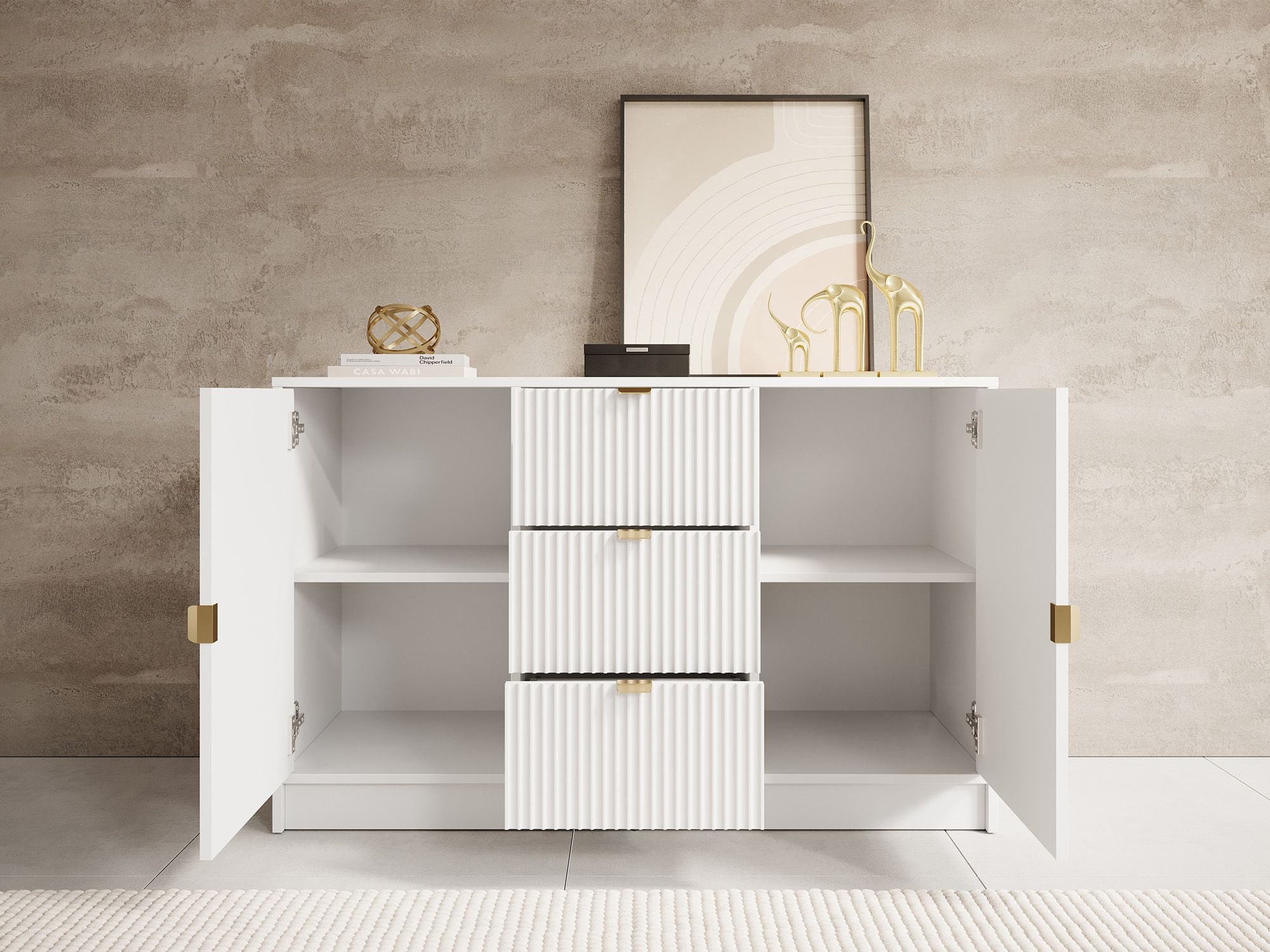 Tavares - Dressoir - Wit - 118x40x75 cm