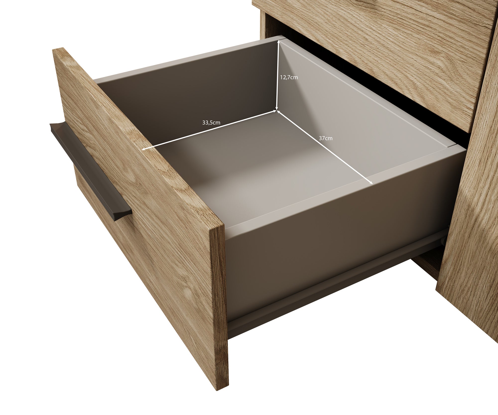 Valetta - Dressoir - Eiken - 134x40x94 cm