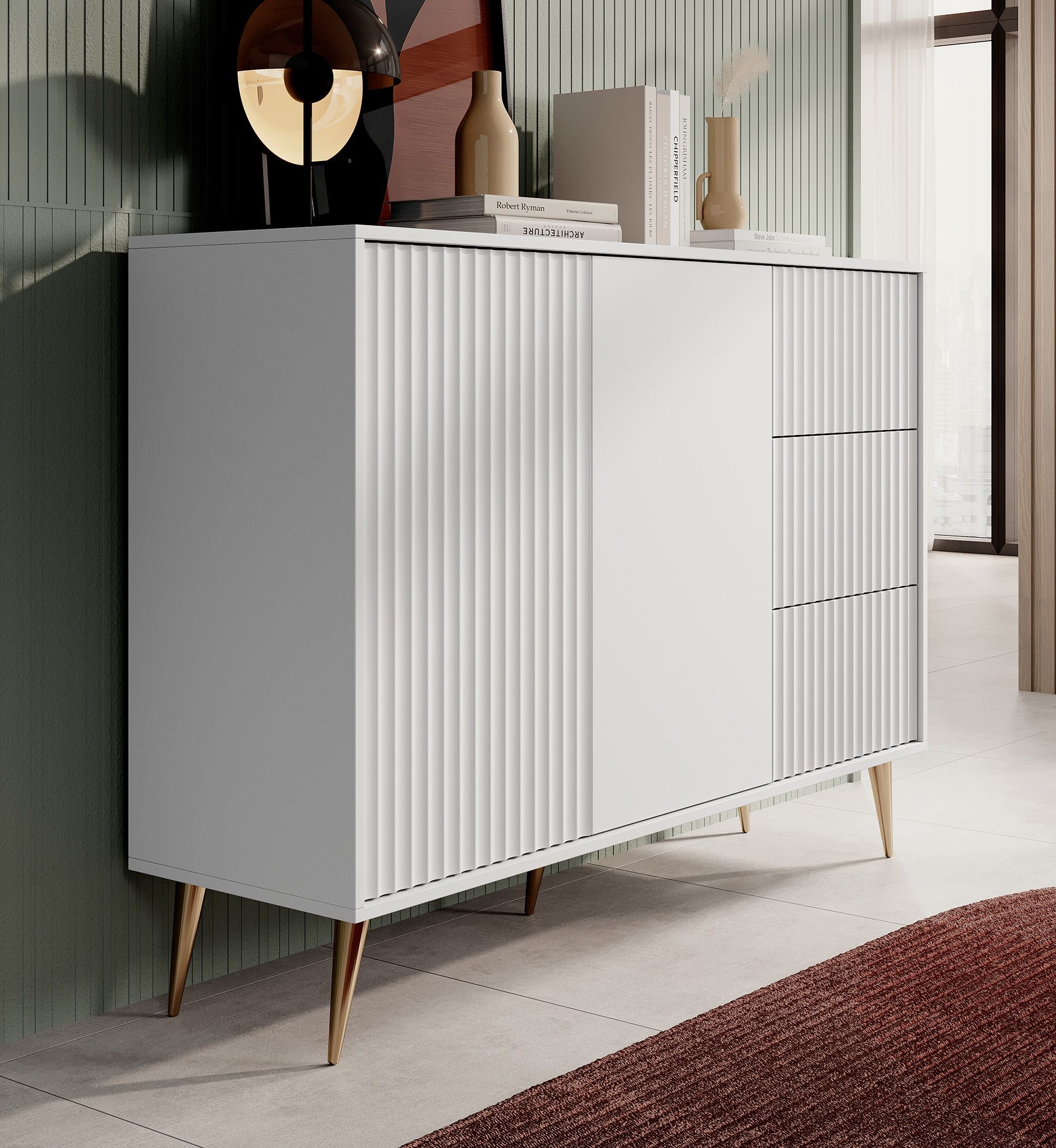 Winq - Dressoir - Wit - 135x40x98 cm