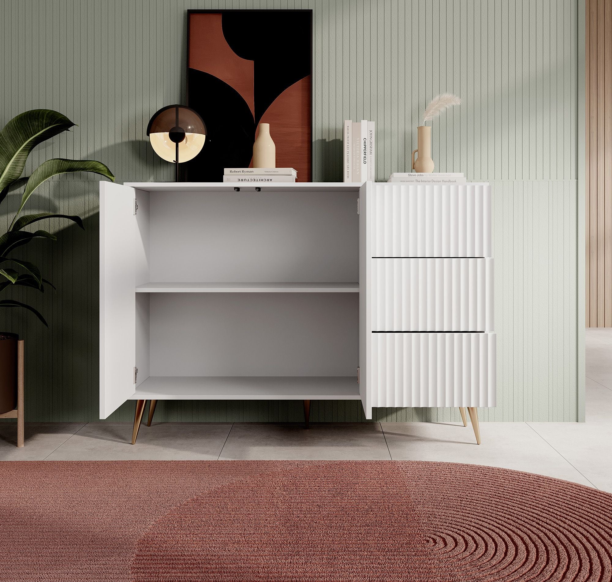 Winq - Dressoir - Wit - 135x40x98 cm