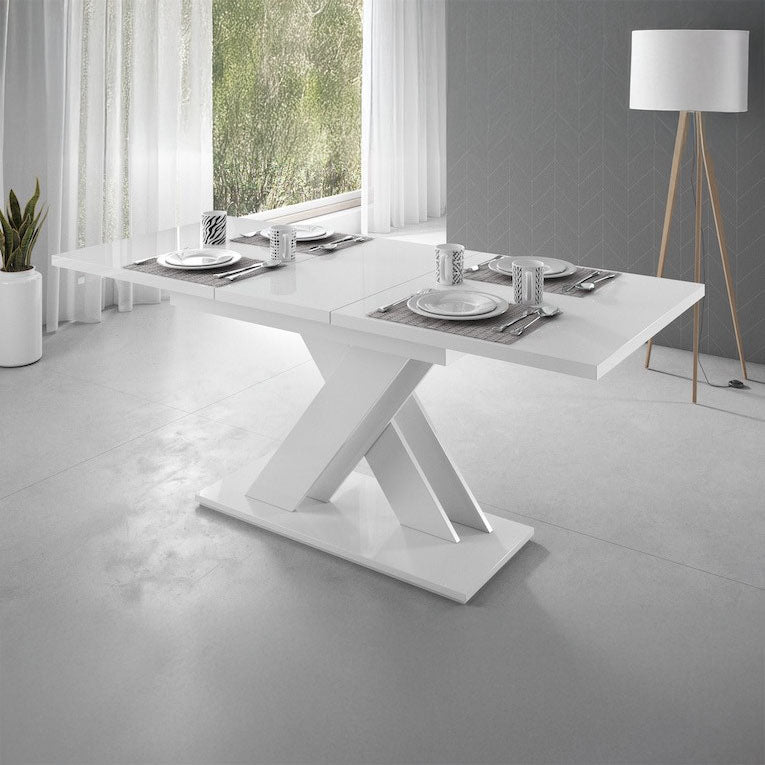 Bari - Eetkamertafel - Wit - 140x80x75 cm