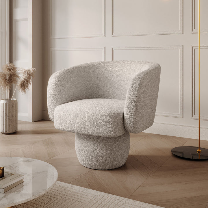 Norwich - Draaifauteuil - Teddystof beige