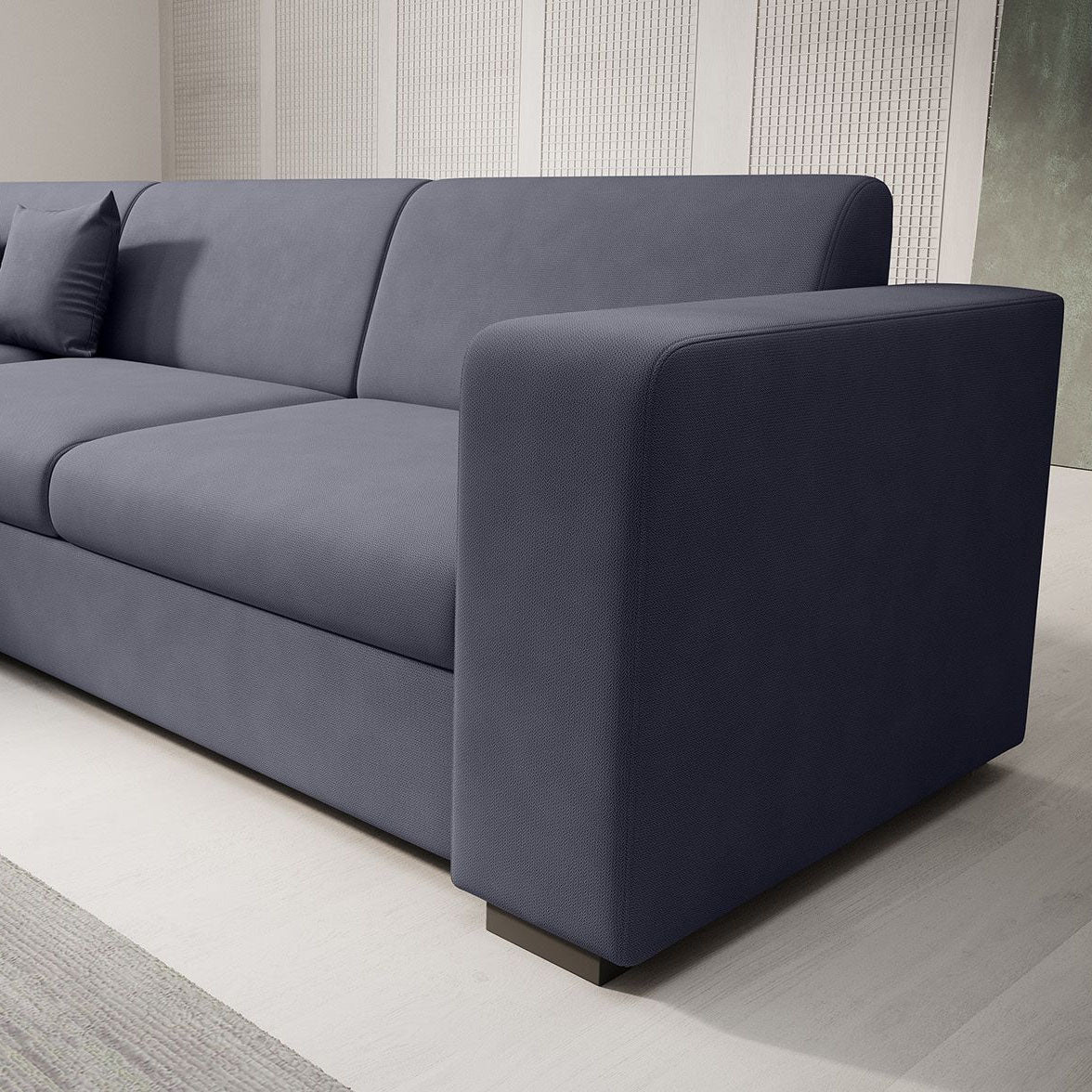 Santana - Hoekbank 4-zits - Stof antraciet - Links