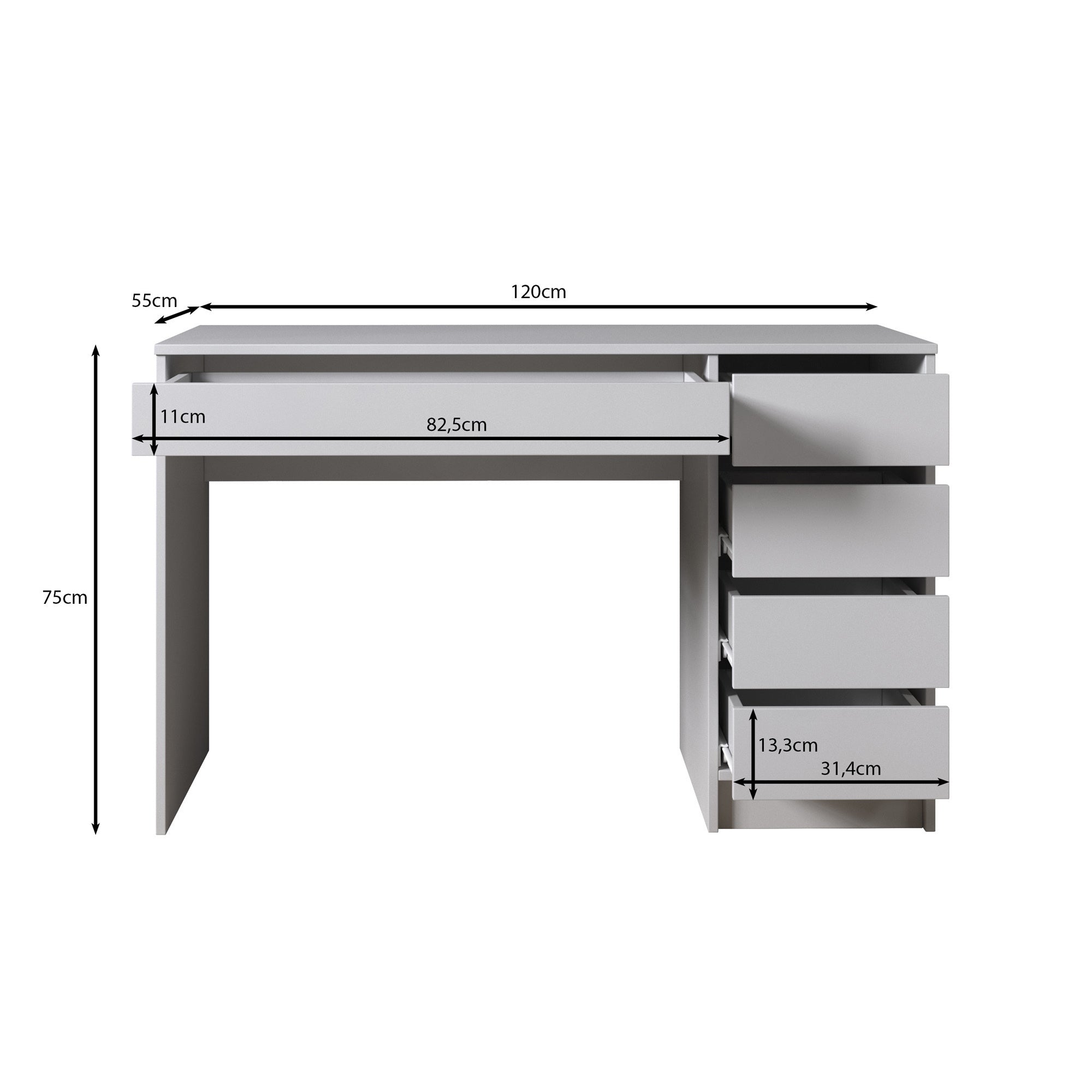 Arco - Kaptafel - Beige - 120x55 cm