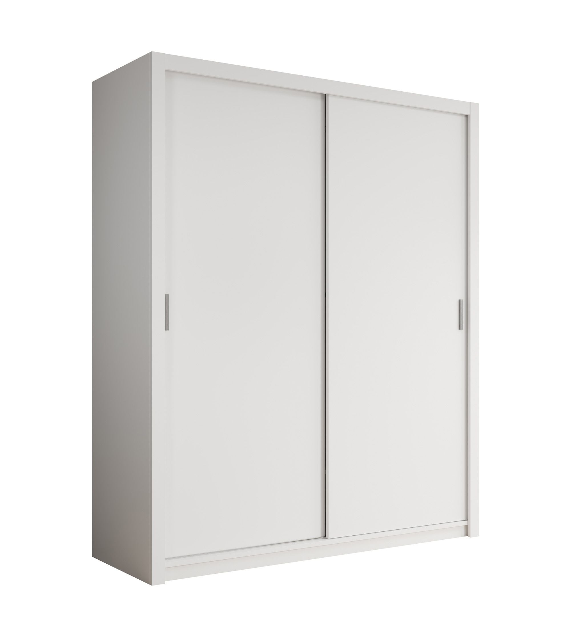 Blake - Kledingkast met schuifdeuren - Wit - 180x62x215 cm