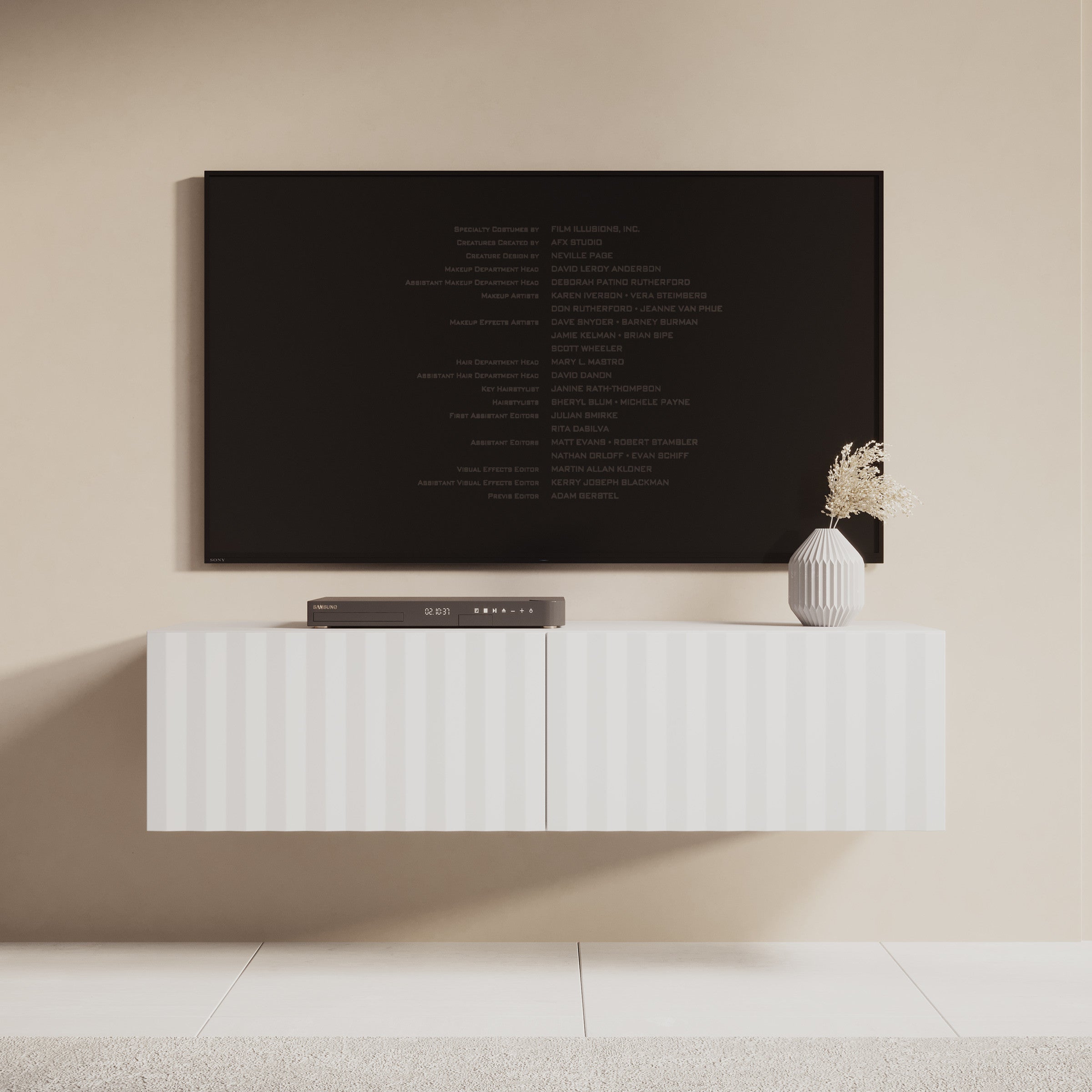 Angelina - TV-Meubel - Wit - 128 cm