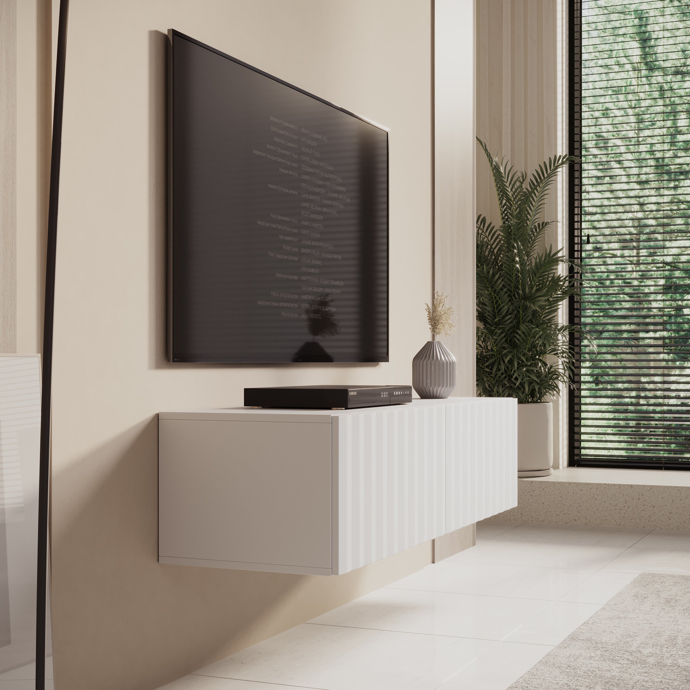 Angelina - TV-Meubel - Wit - 128 cm