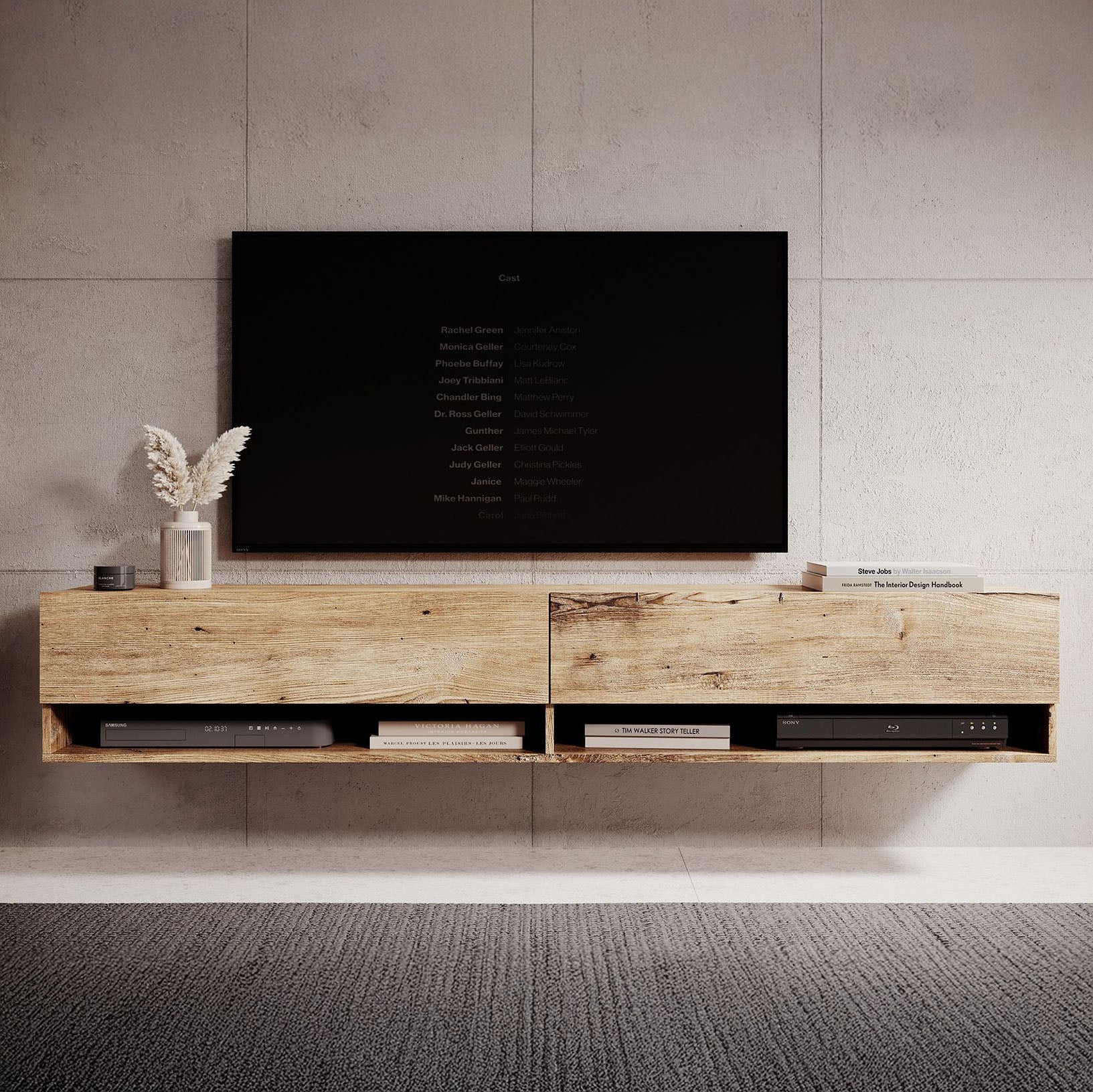 Asino - TV-Meubel  - Kastanje  - 180 cm