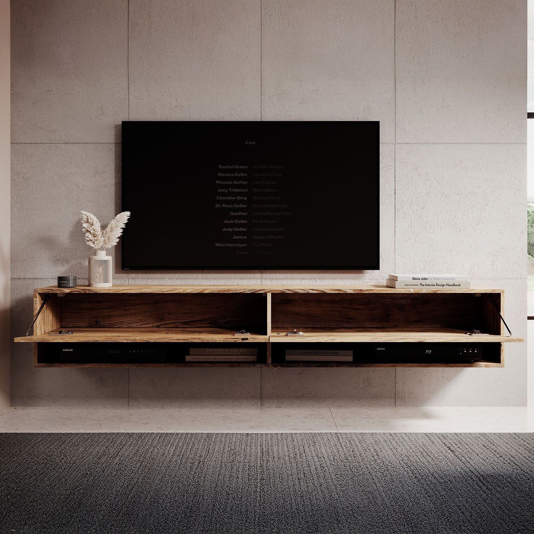 Asino - TV-Meubel  - Kastanje  - 180 cm