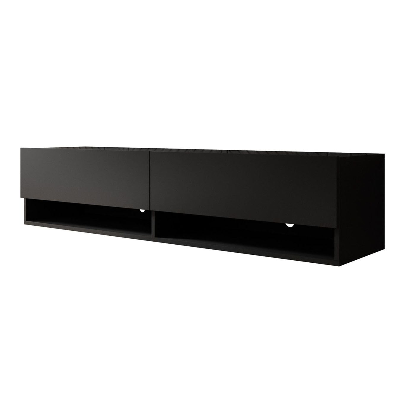Asino - TV-Meubel  - Mat zwart - 140 cm