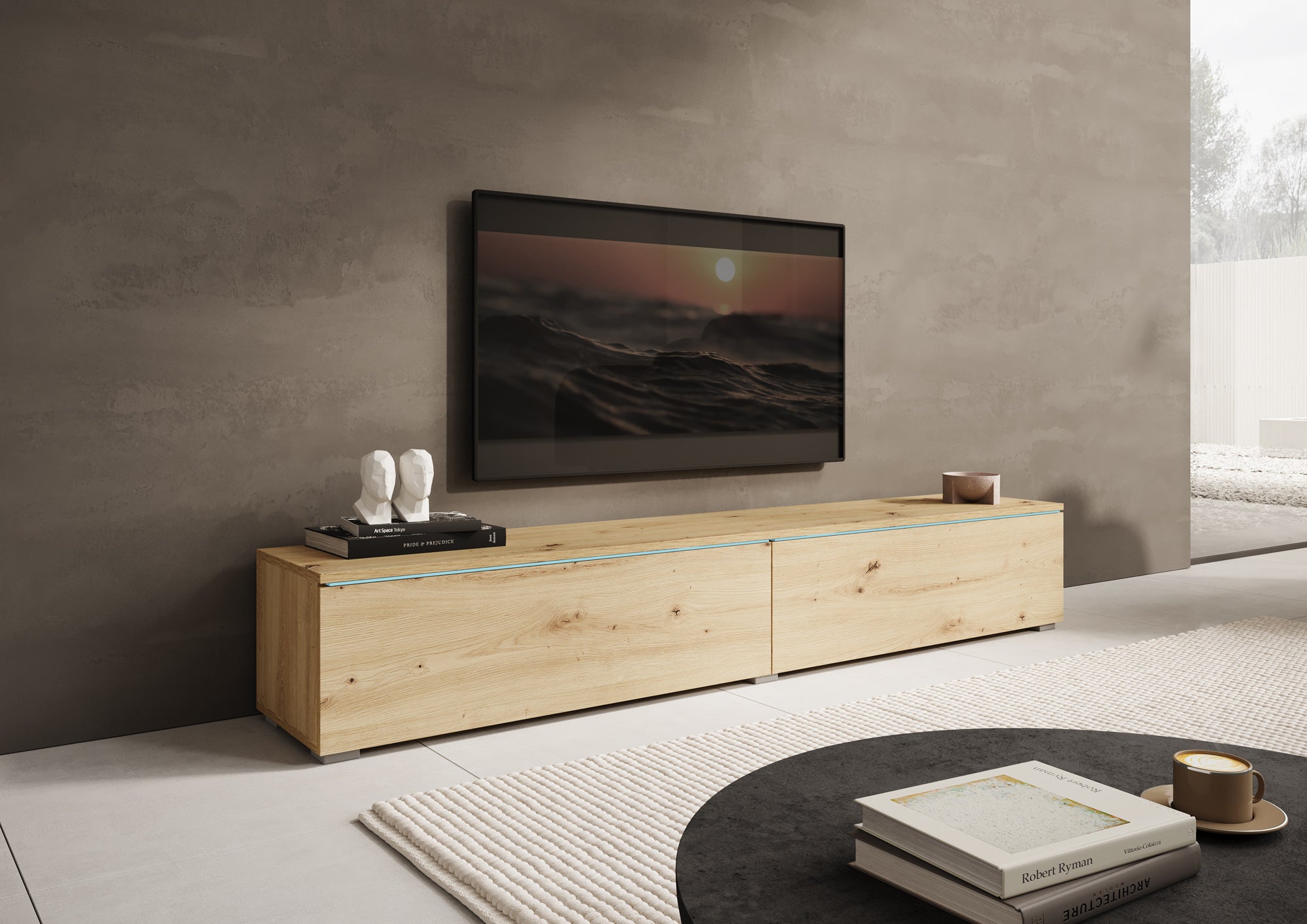 Dixon - TV-Meubel - Licht eiken  - 180 cm